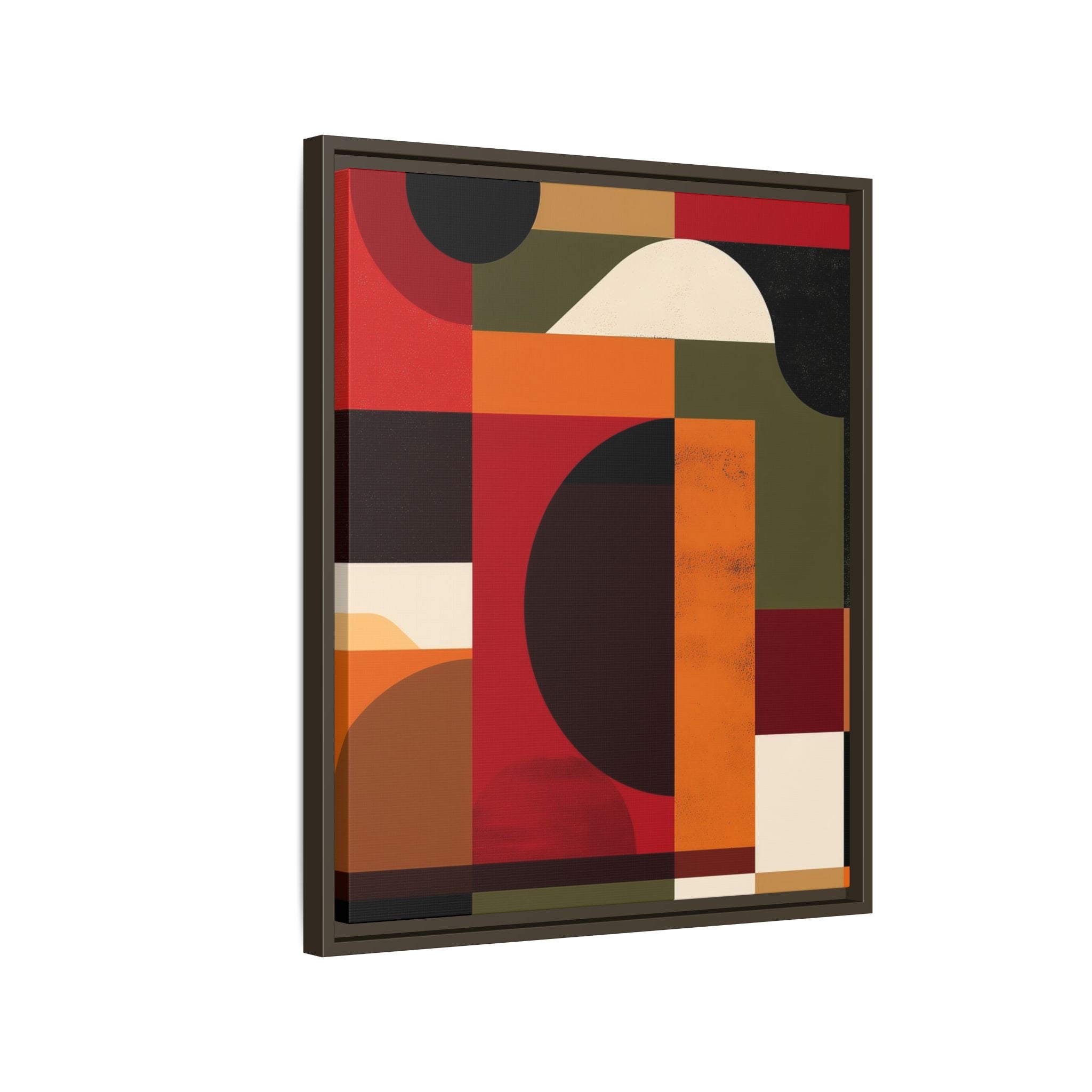 Geometric Convergence: Abstract Bauhaus Design, Constructivist Color Blocks, Architectural Art Composition   |   Custom Orders Accepted