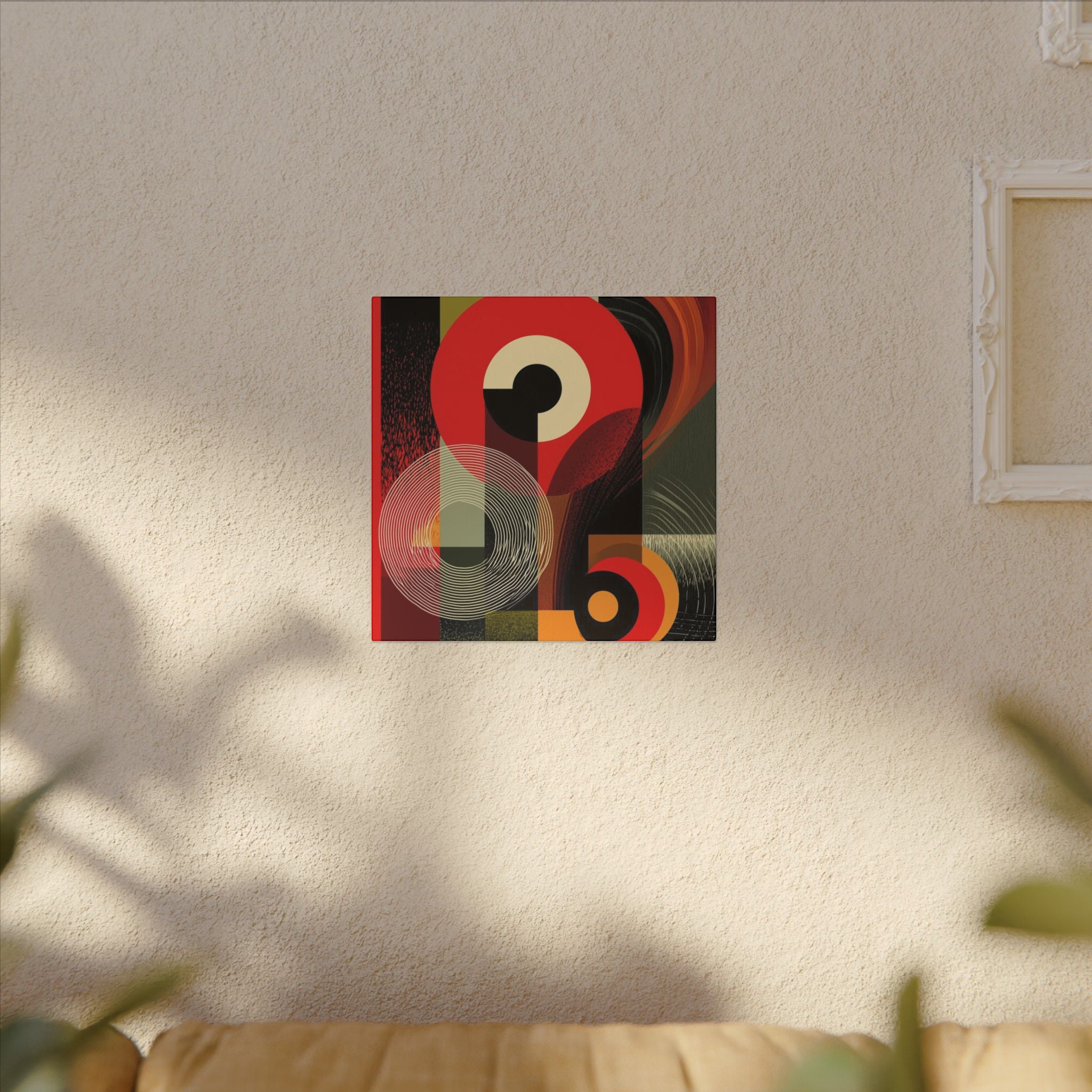 Geometric Convergence: Mid-Century Modern Abstract, Constructivist Design Principles, Bold Chromatic Composition   |   Custom Orders