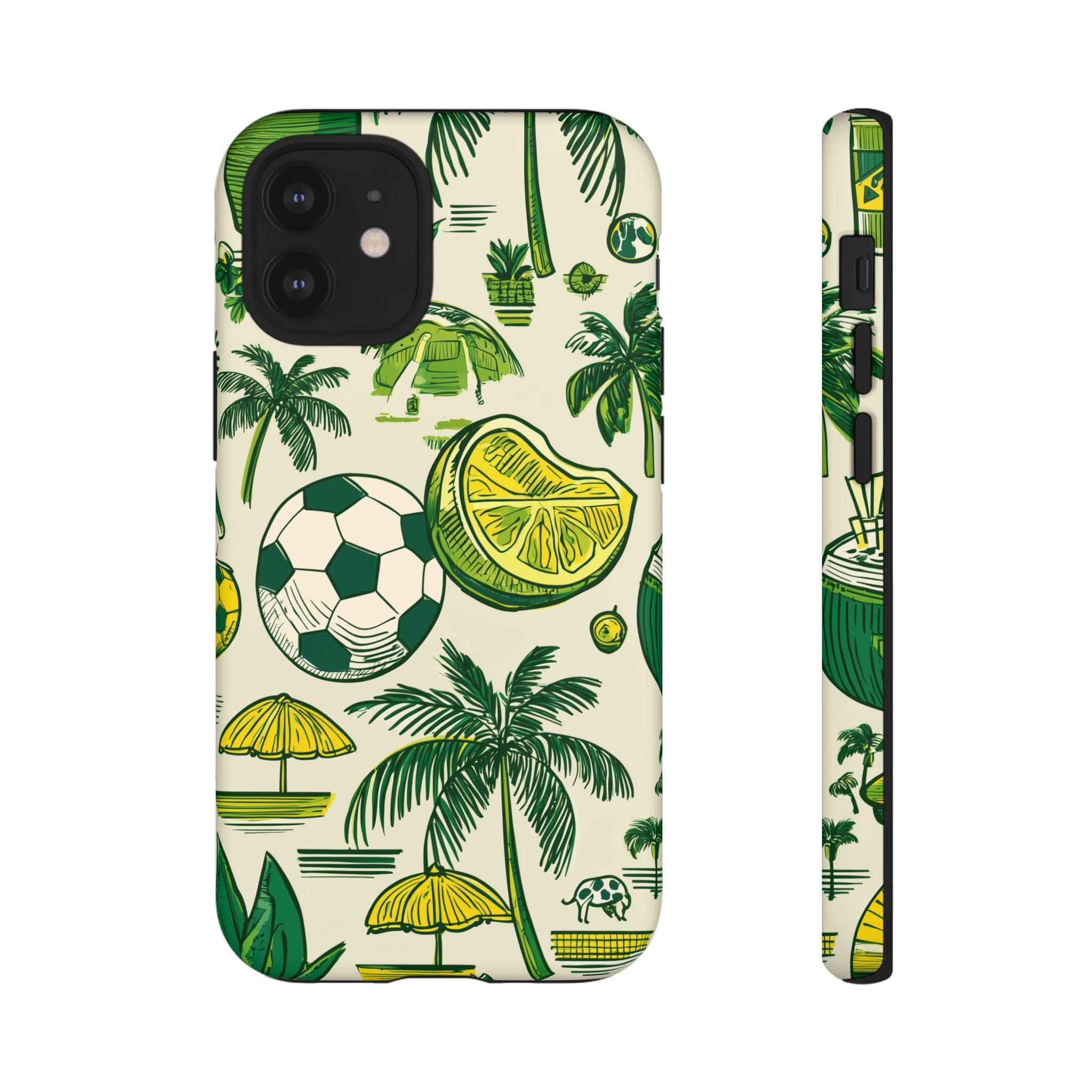 Summer Tough Cases: Sporty Tropical Phone Case, Fun Beach Vibe Phone Accessory, Summer Travel Gift, Colorful Phone Cover, Casual Style Tech