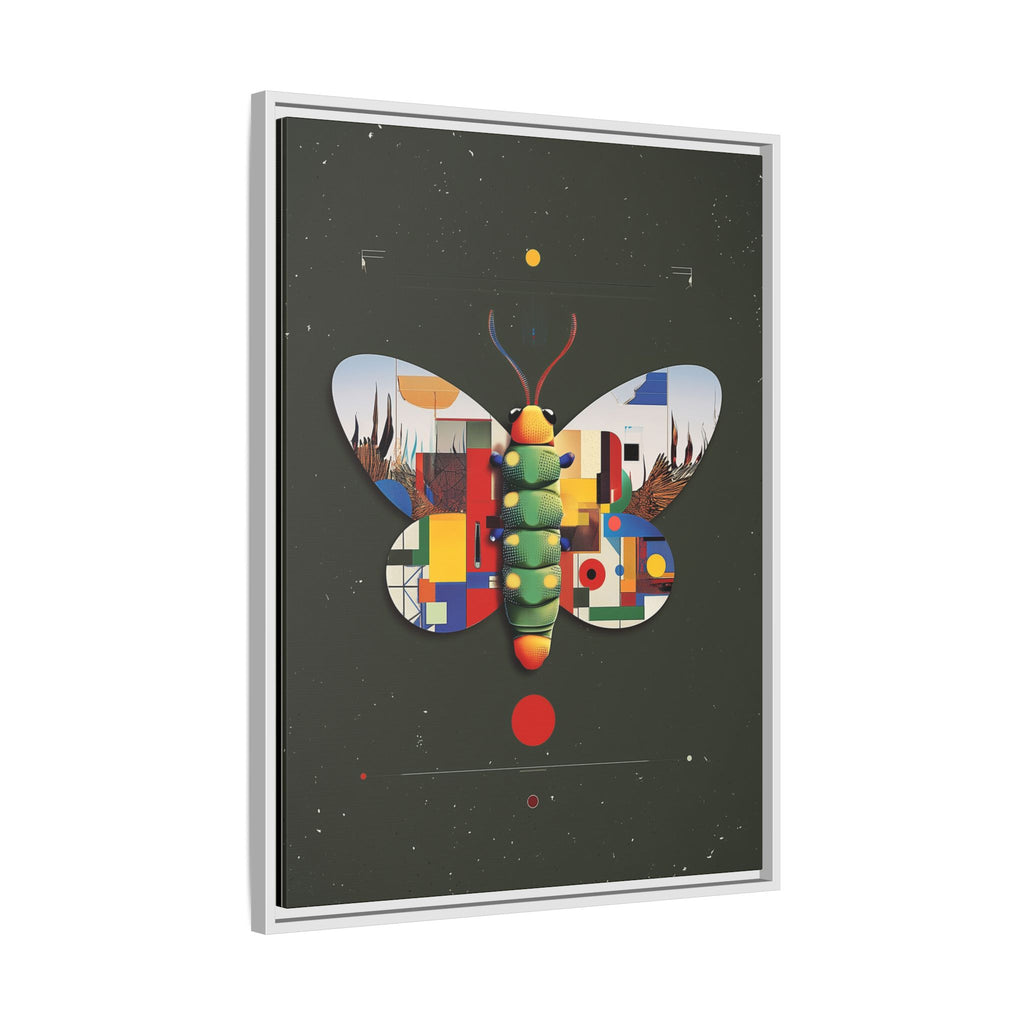 Geometric Butterfly Framed Print : Digital Cubist Interpretation, Modernist Entomological Design   |  Personalized & Custom Orders Available