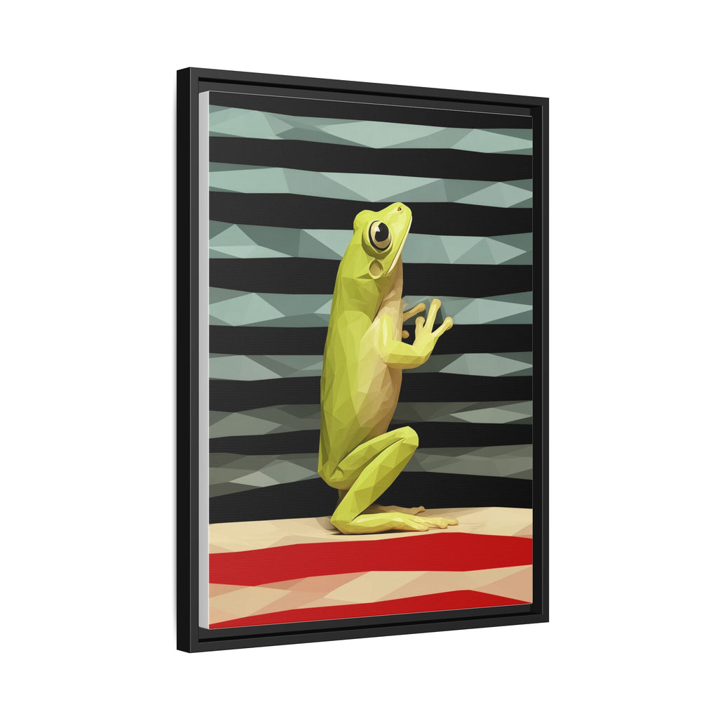 Geometric Frog Ascendant: Low-Poly Digital Amphibian, Architectural Nature Art   |    Custom Orders Available