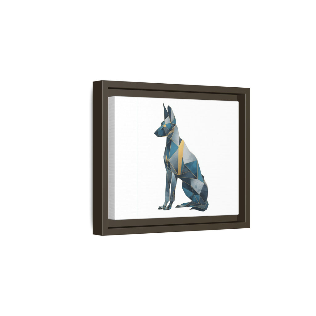 Geometric Canine Mosaic: Fractured Blue Shepherd, Modern Polygonal Art   |  Personalized & Custom Orders Available