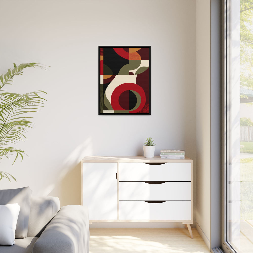 Geometric Intersections: Mid-Century Modern Design, Abstract Architectural Composition, Rhythmic Curved Forms   |   Custom Orders Accepted