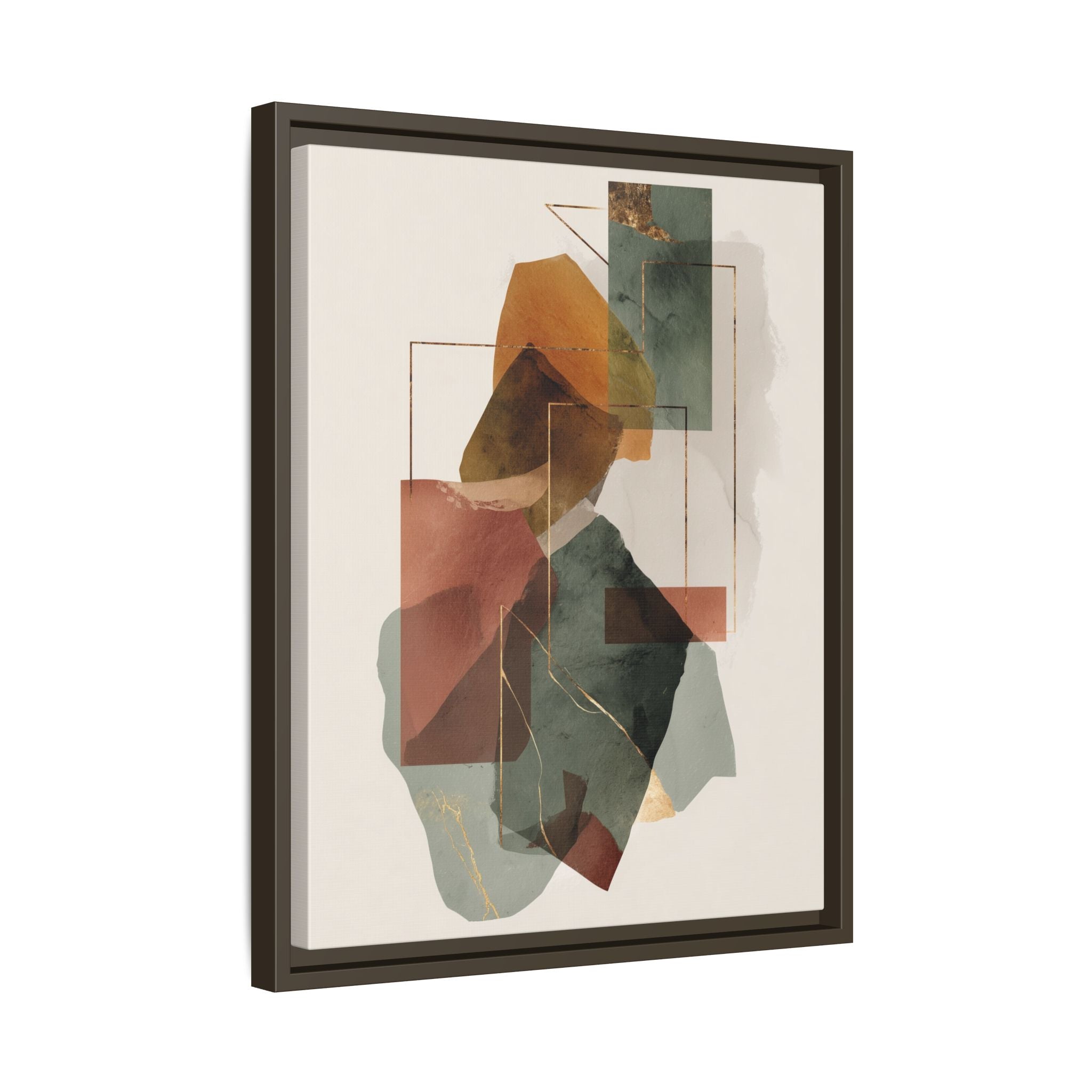 Harmonic Geometries: Architectural Abstraction, Earthy Palette, Minimalist Composition   |   Custom Orders Accepted
