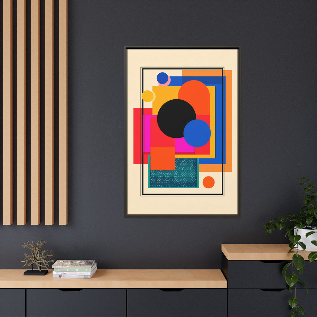 Geometric Harmony: Abstract Color Blocks, Mid-Century Modern Design, Minimalist Art Composition   |   Custom Orders Accepted