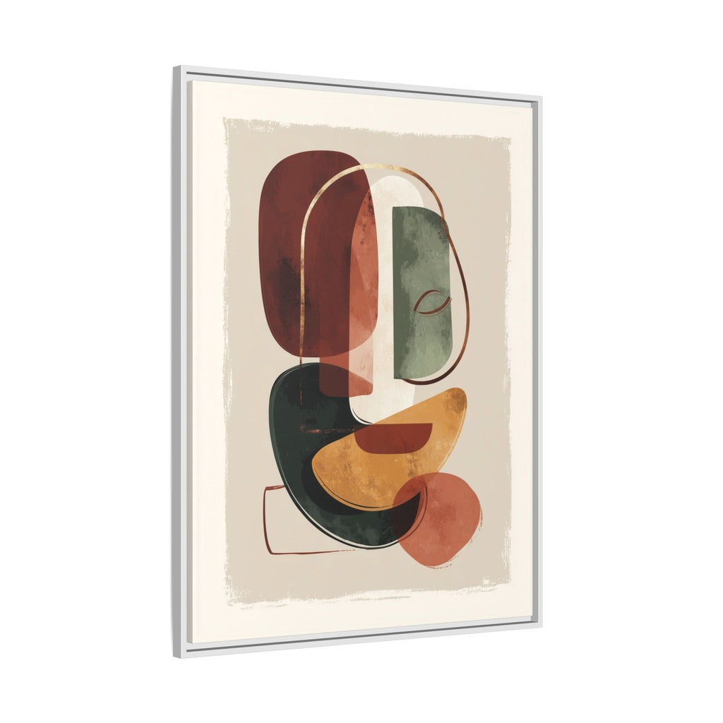 Layered Geometries: Mid-Century Modern Composition, Organic Abstract Design, Translucent Intersecting Shapes   |   Custom Orders Accepted