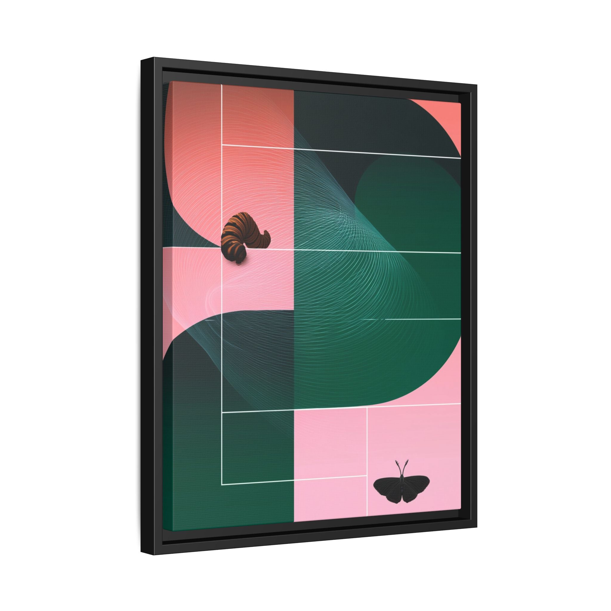 Metamorphic Geometric Framed Print : Abstract Graphic Design, Contemporary Digital Art Composition   |  Custom Orders Available