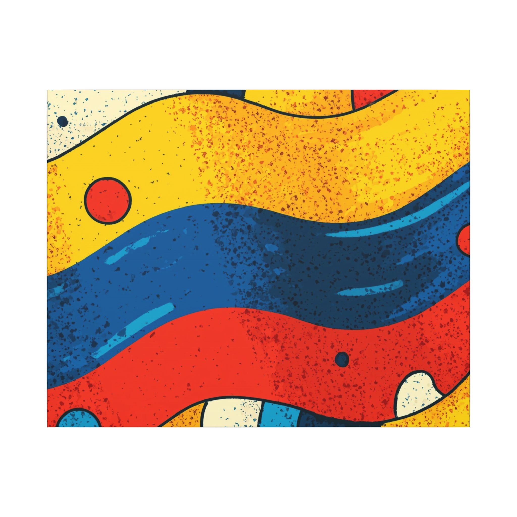 Fluid Dynamics: Retro Abstract Shapes, Mid-Century Modern Motion, Geometric Color Waves   |   Custom Orders Accepted