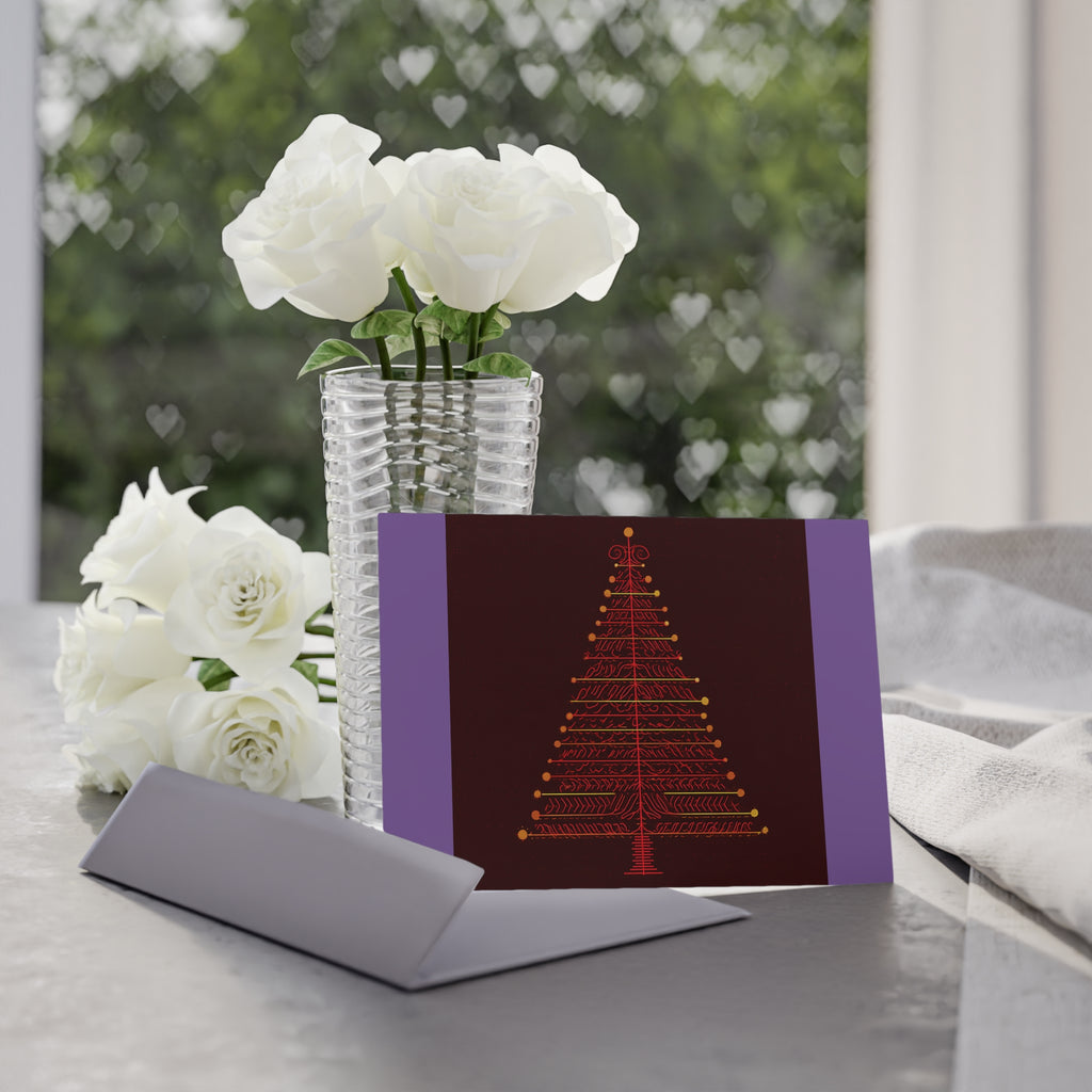 Two-Sided Holiday Cards with Classy Present Design, Perfect for Christmas Greetings, Festive Seasonal Wishes, Unique Christmas Gift