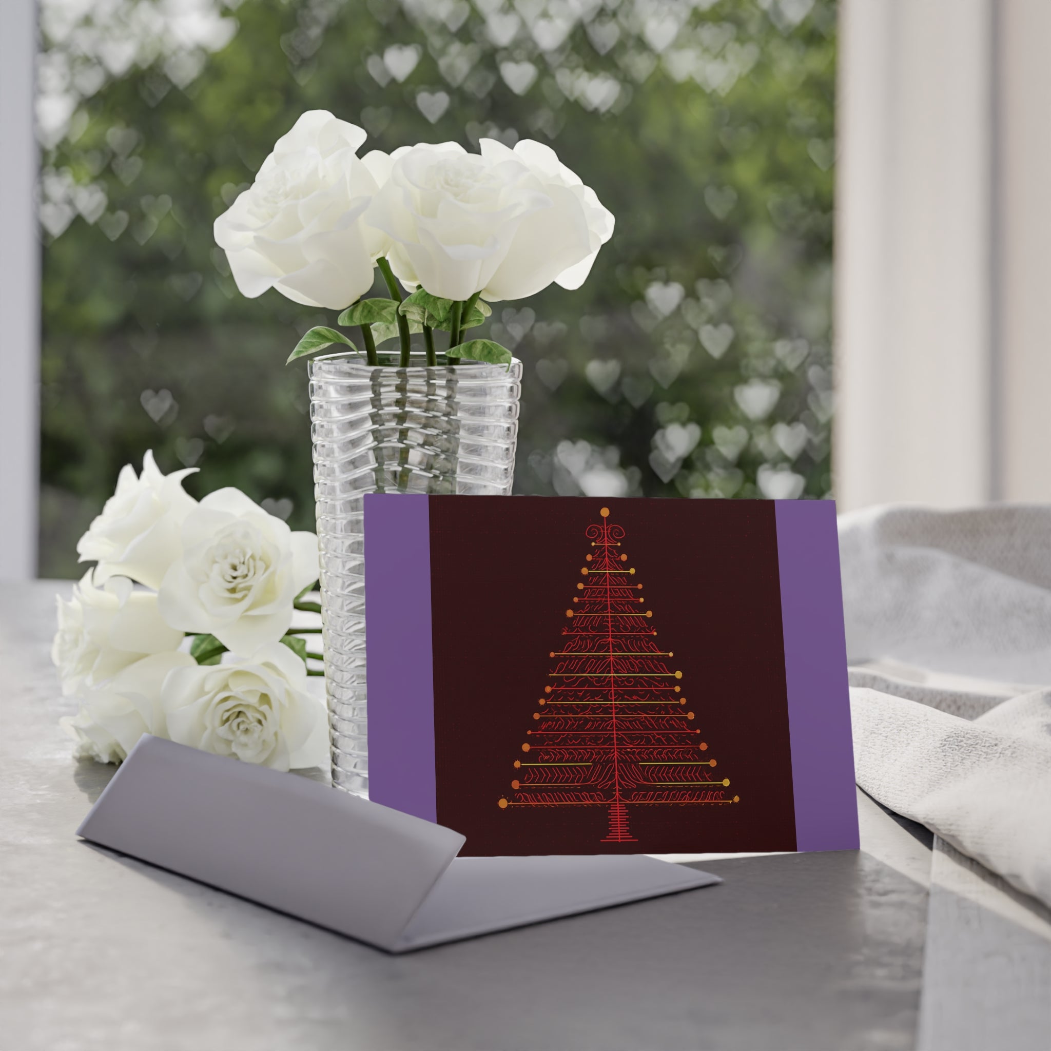 Two-Sided Holiday Cards with Classy Present Design, Perfect for Christmas Greetings, Festive Seasonal Wishes, Unique Christmas Gift