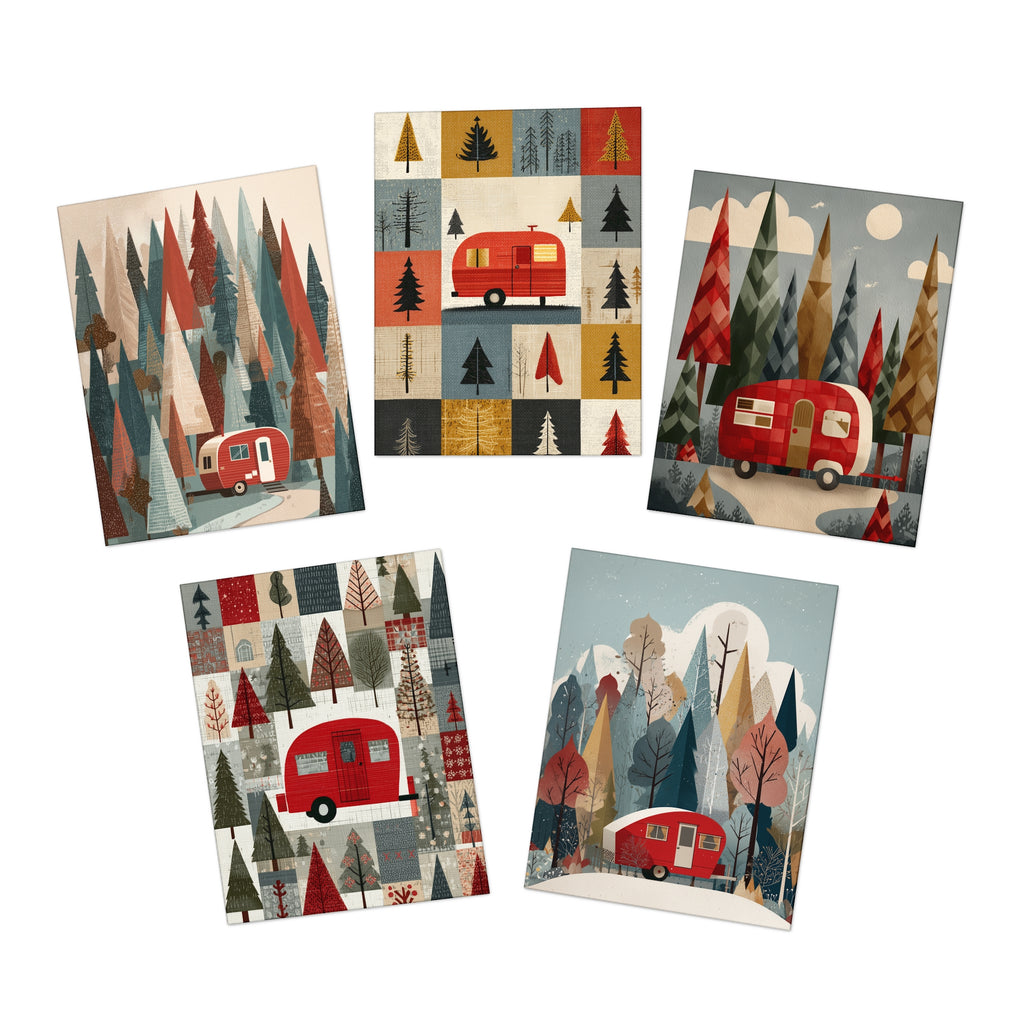 Christmas Caravan Greeting Cards - Cards
