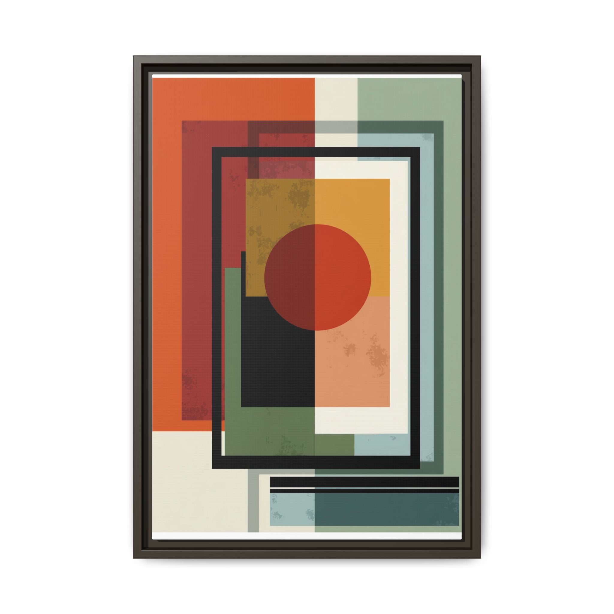 Geometric Harmonies: Mid-Century Modern Composition, Constructivist Inspiration, Abstract Rectangular Interplay   |   Custom Orders Accepted