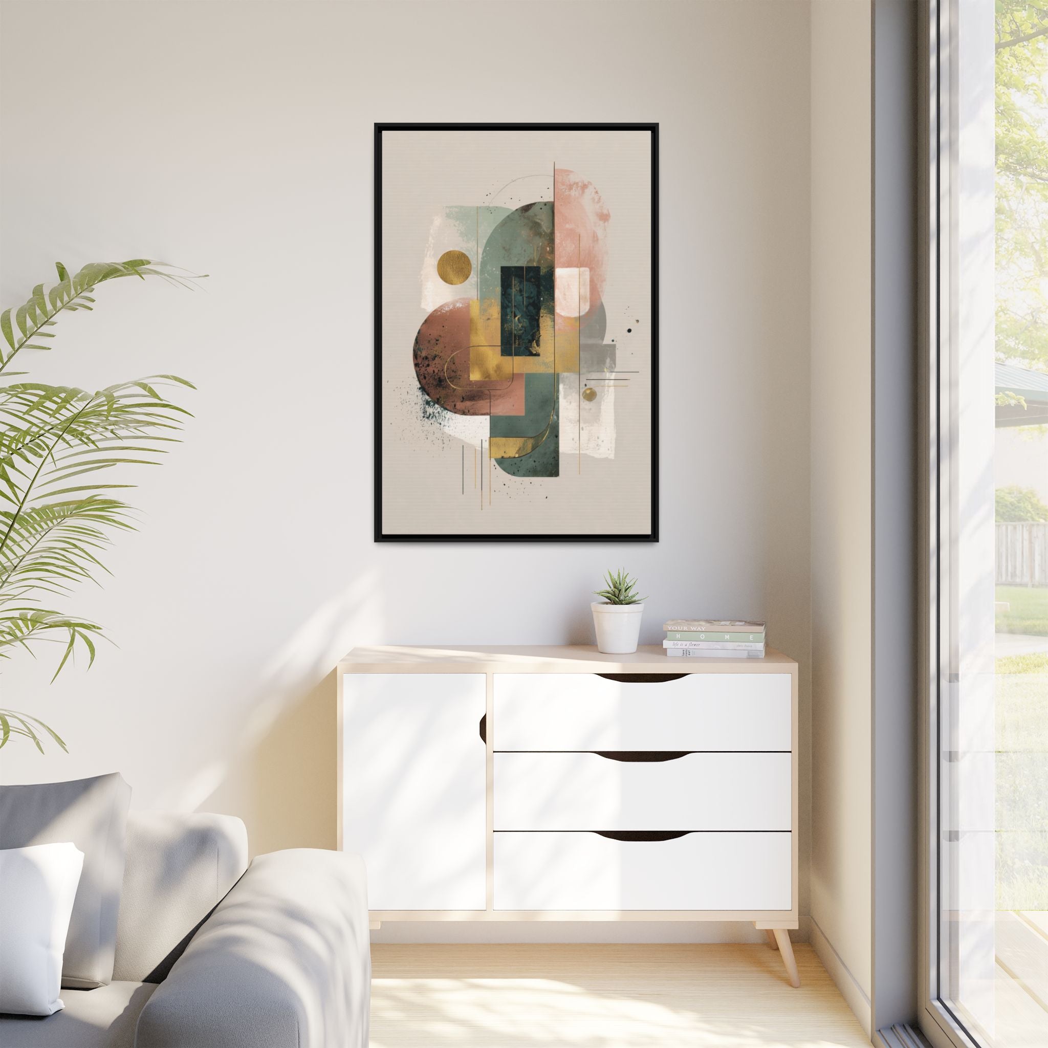 Organic Geometries: Fragmented Forms, Digital Abstract Composition, Layered Minimalist Art   |   Custom Orders Accepted