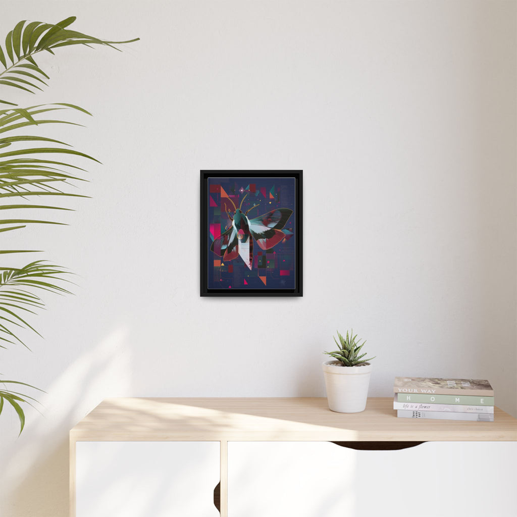 Metamorphic Circuits Framed Print : Geometric Butterfly Fusion, Digital Abstract Techno-Art   |   Custom Orders Available