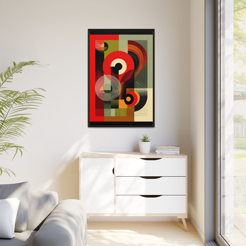 Chromatic Geometrics: Abstract Constructivist Composition, Modernist Color Blocking, Layered Circular Forms   |   Custom Orders Accepted