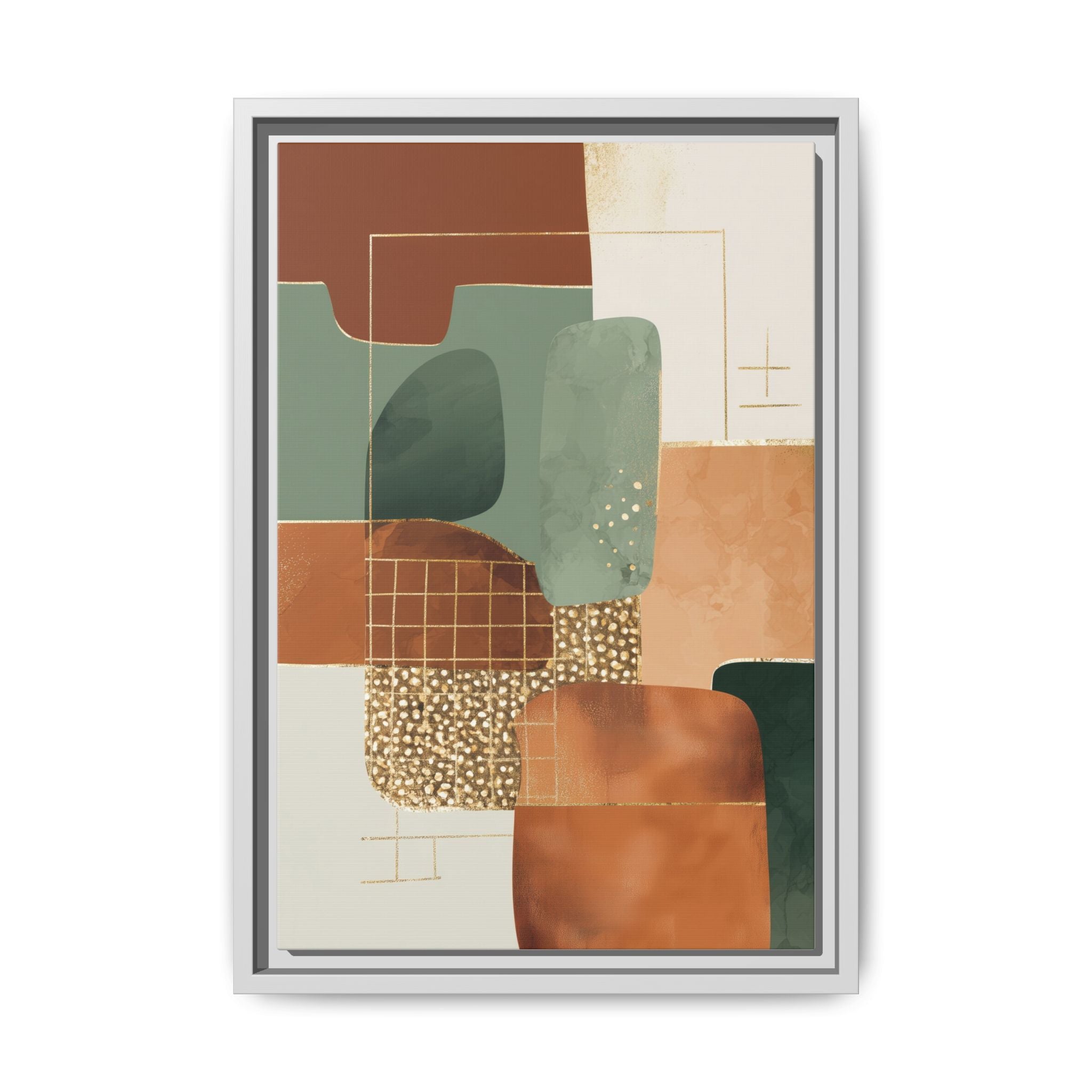 Geometric Harmony: Abstract Minimalist Art, Mid-Century Modern Design, Organic Shapes Composition   |   Custom Orders Accepted