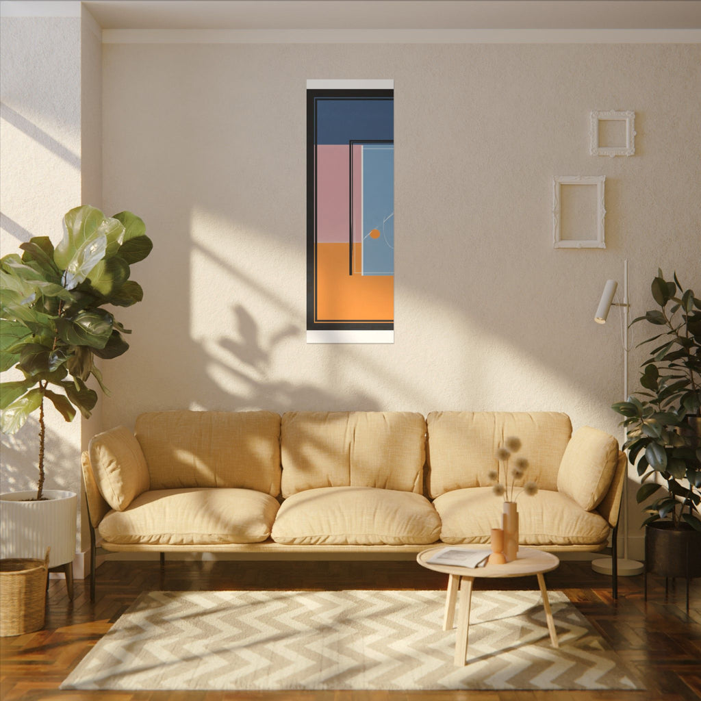 Geometric Harmony: Abstract Minimalist Composition, Modernist Color Fields, Constructivist Design Principles   |   Custom Orders Accepted