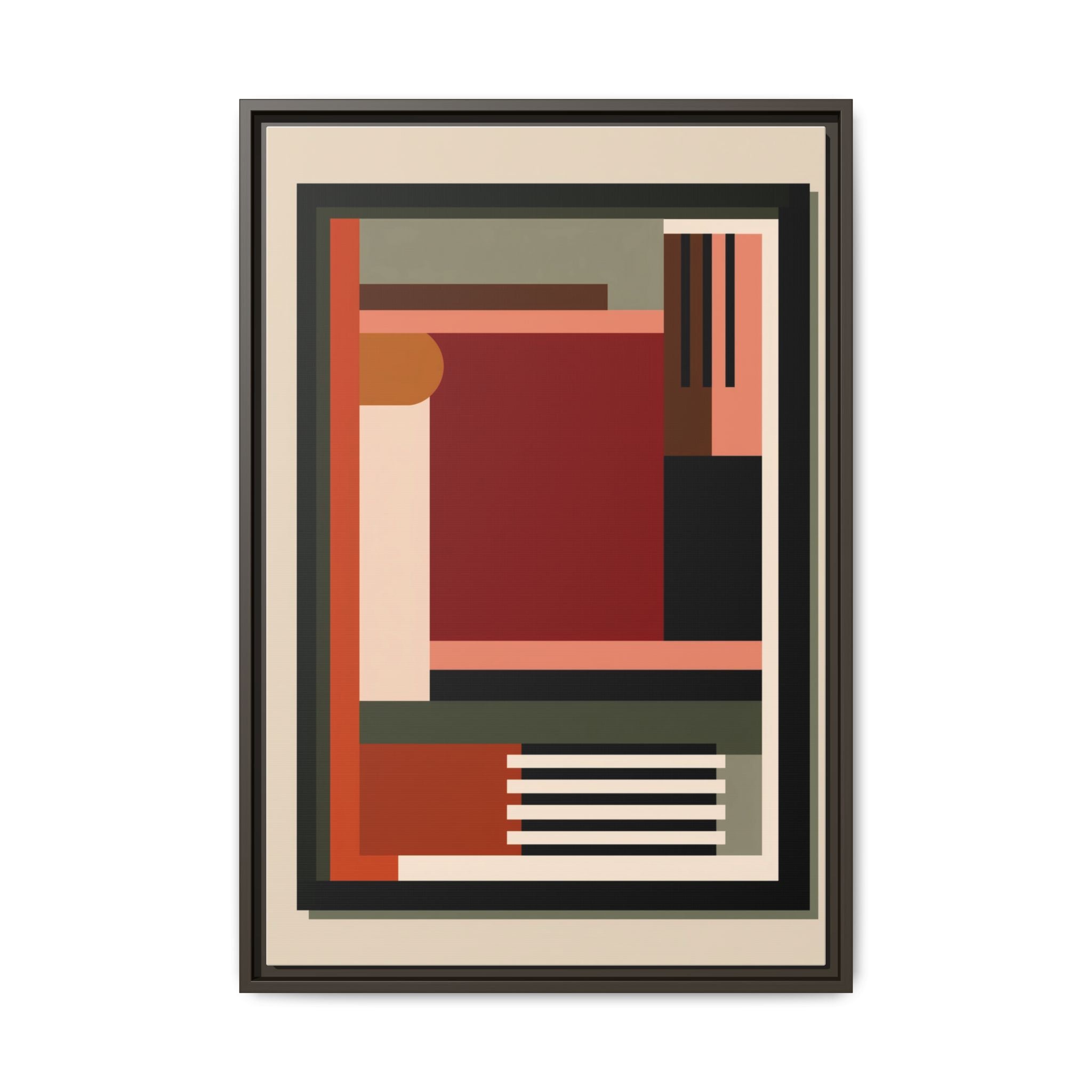 Architectural Geometries: Modern Abstract Composition, Bauhaus-Inspired Design, Geometric Color Blocking   |   Custom Orders Accepted