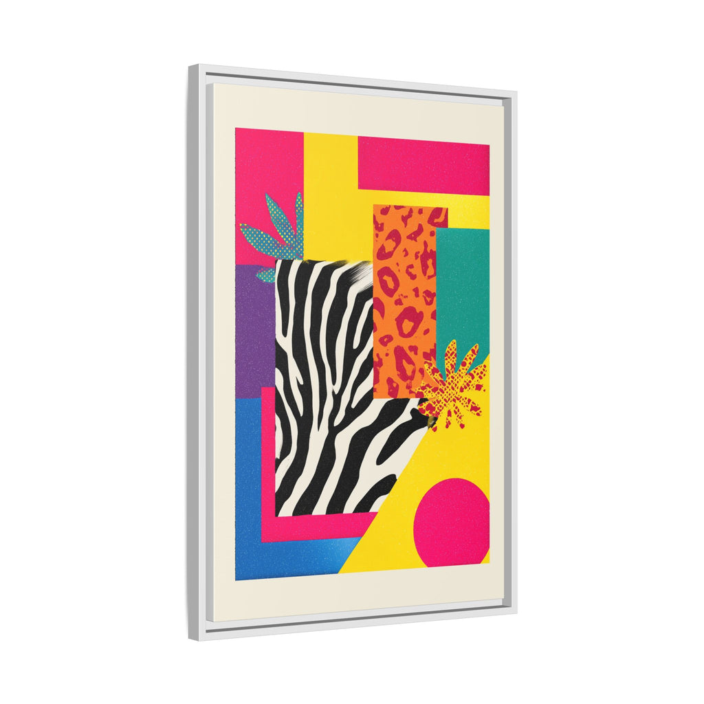 Zebra Stripes & Leopard Spots: 80s Pop Art Design, Memphis Style Graphic, Geometric Color Block Pattern   |   Custom Orders Accepted