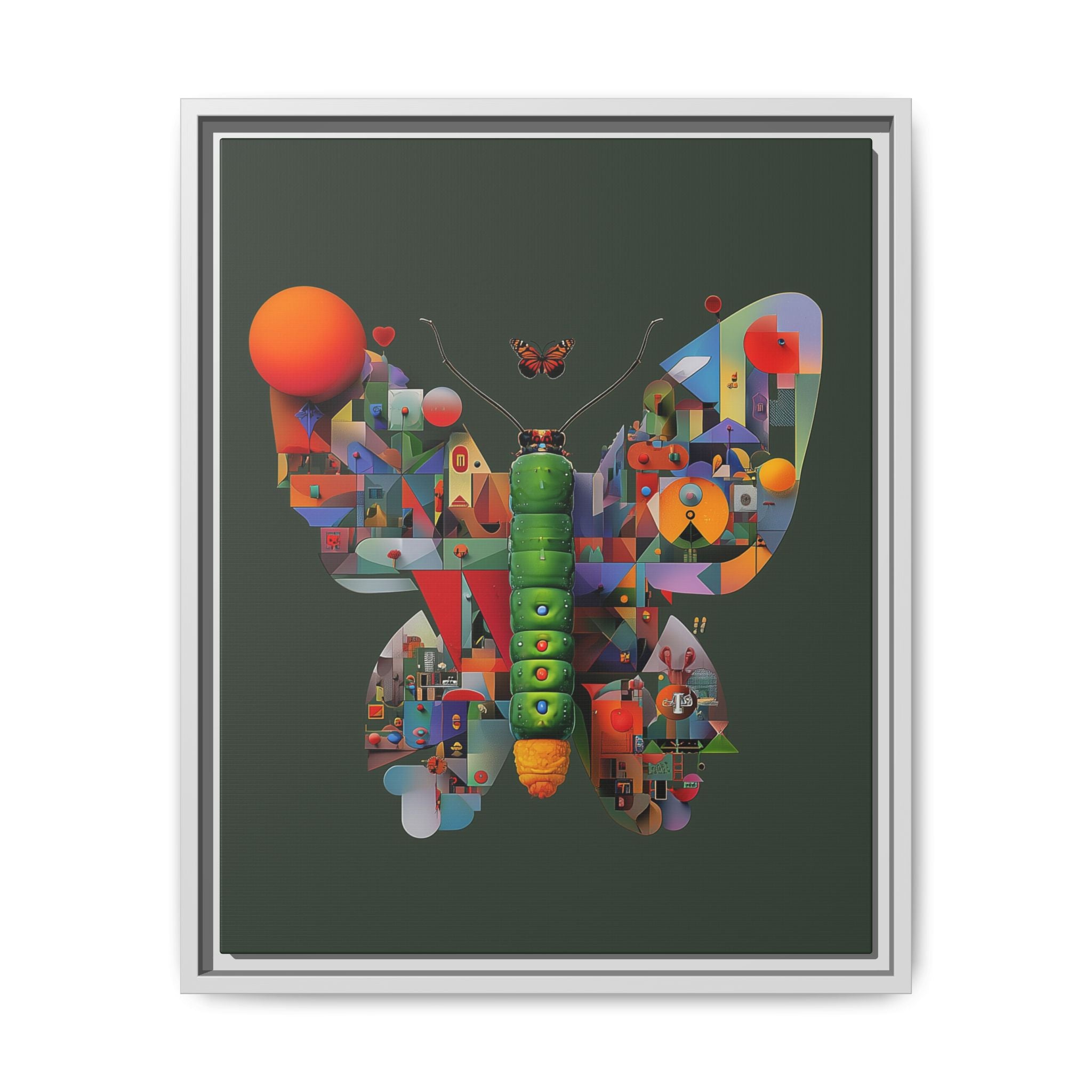 Furnie: Geometric Butterfly Mosaic, Digital Art Landscape   |    Custom Orders Available