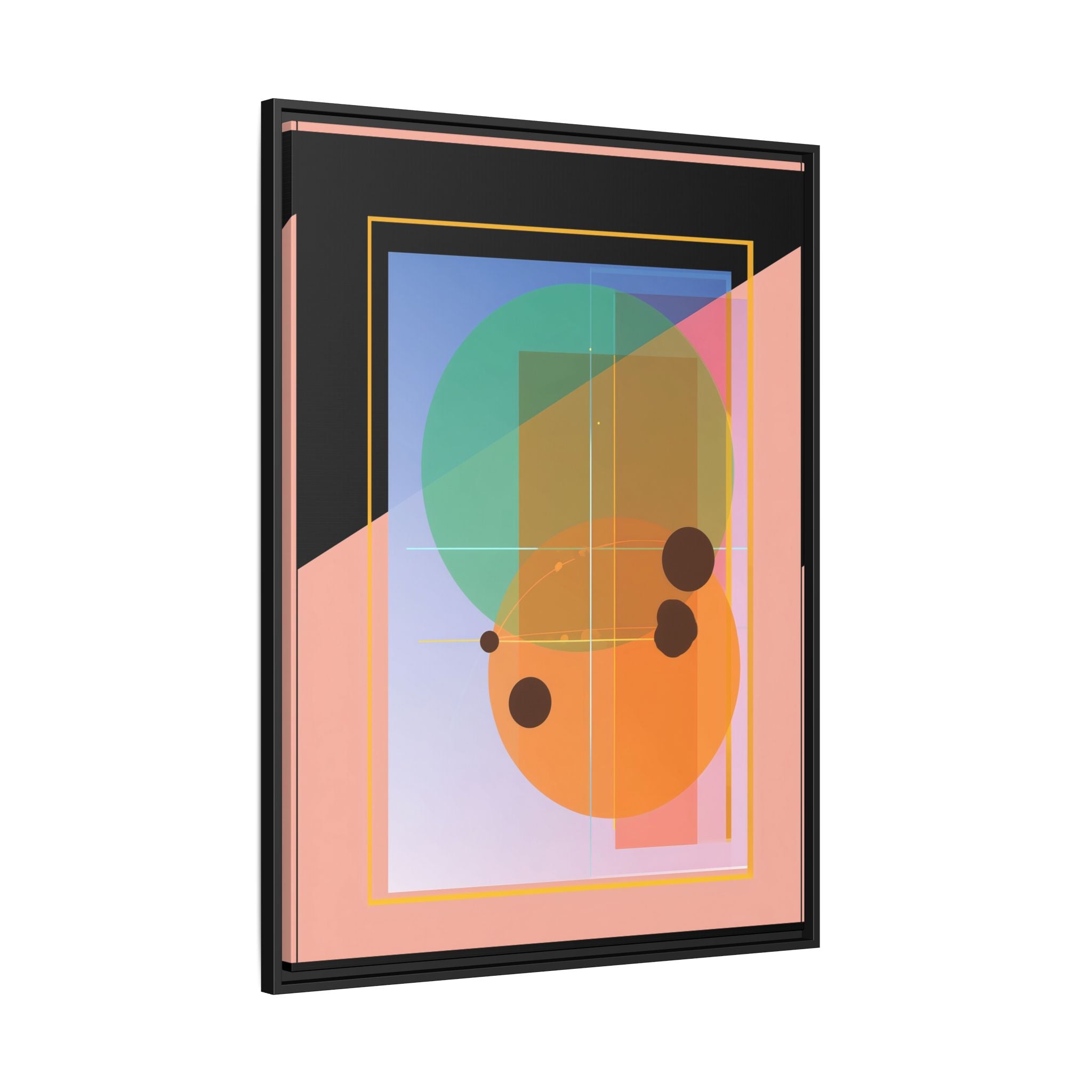 Geometric Harmony: Abstract Composition, Overlapping Shapes, Precision Design   |   Custom Orders Accepted