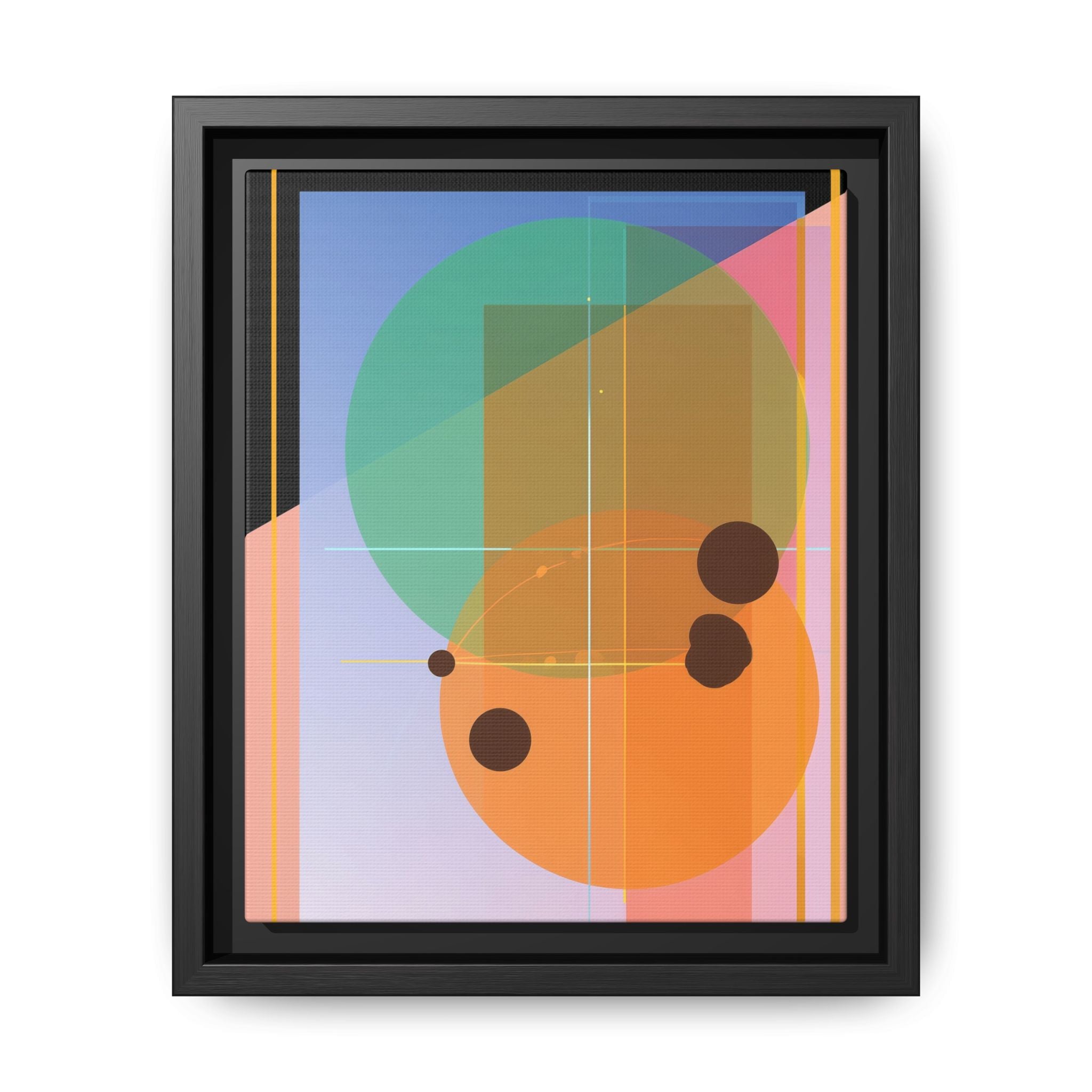 Geometric Harmony: Abstract Composition, Overlapping Shapes, Precision Design   |   Custom Orders Accepted