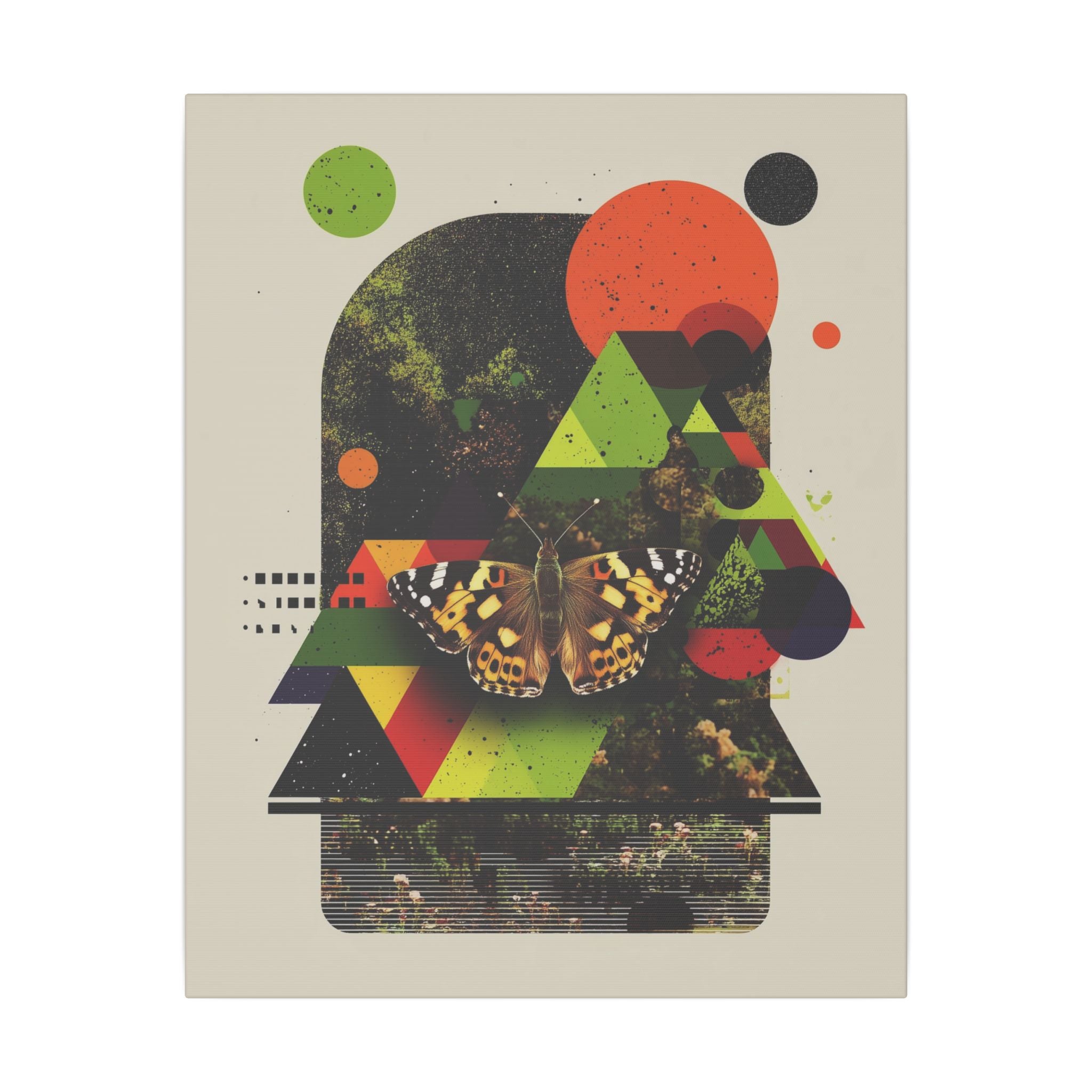 Metamorphic Geometry: Digital Nature Collage, Butterfly Kaleidoscope   |    Custom Orders Available