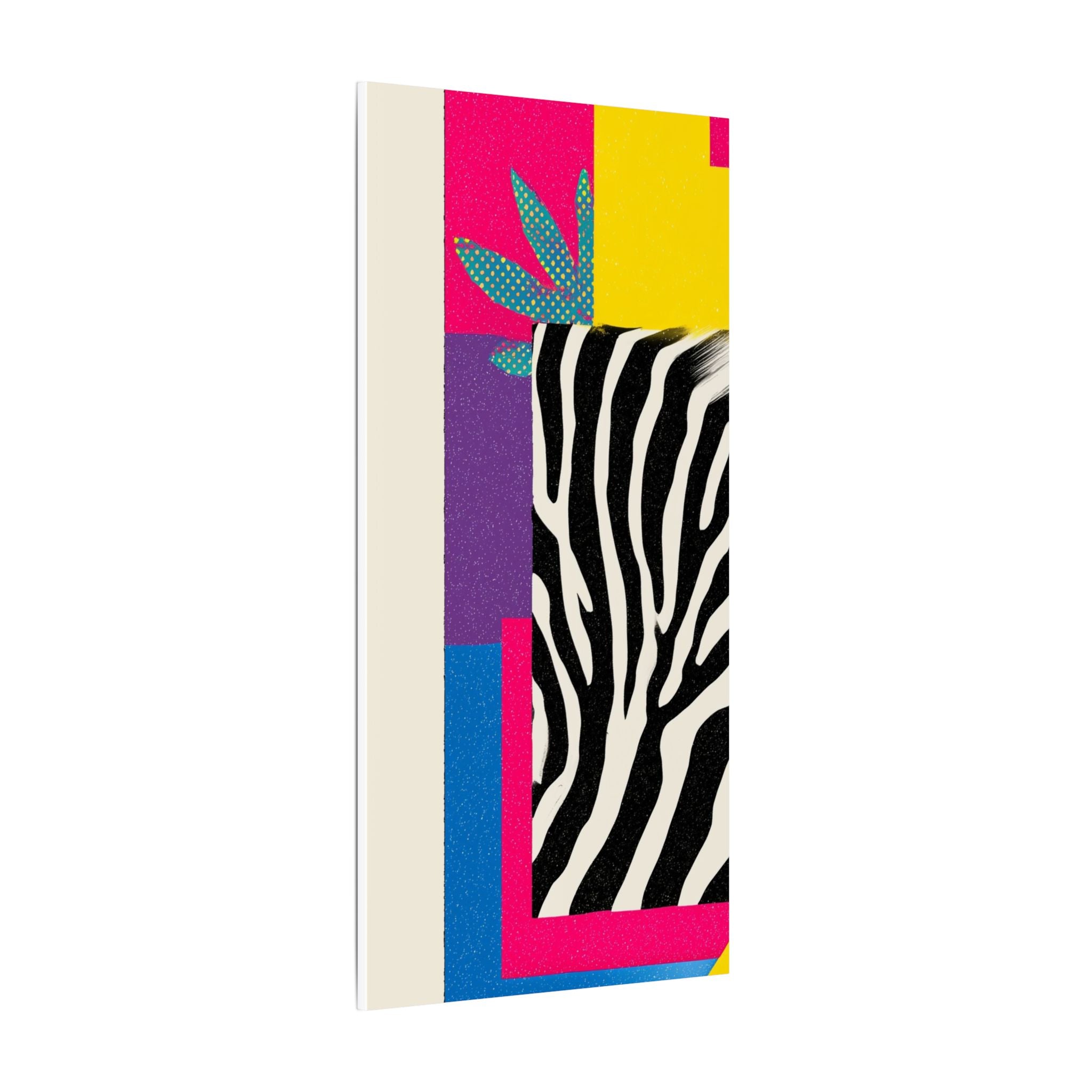 Pop Geometry: Zebra Leopard Fusion, Geometric Color Block, Modern Abstract Design   |   Custom Orders Accepted