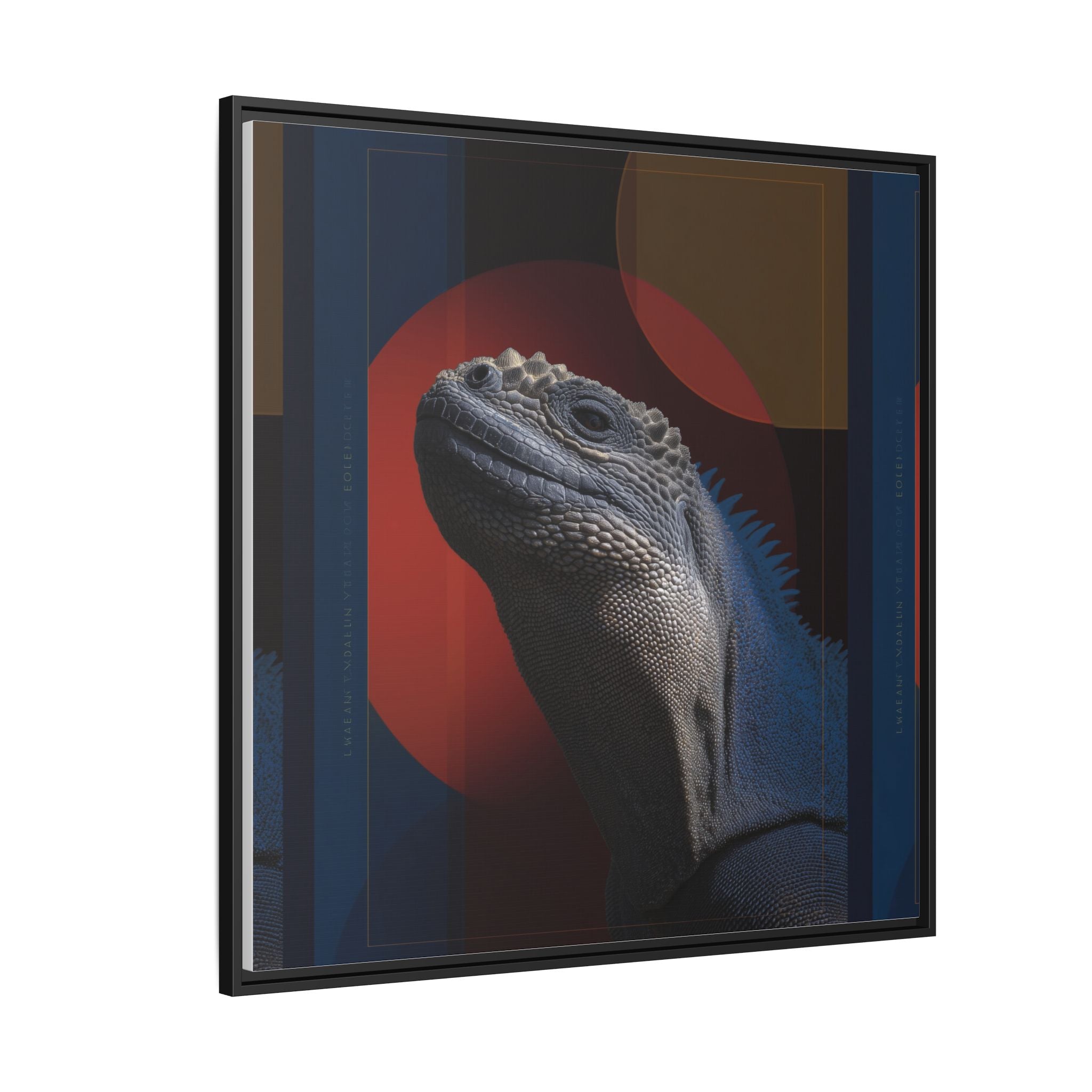 Scales of Antiquity: Prehistoric Reptilian Portrait, Abstract Geometric Composition   |    Custom Orders Available