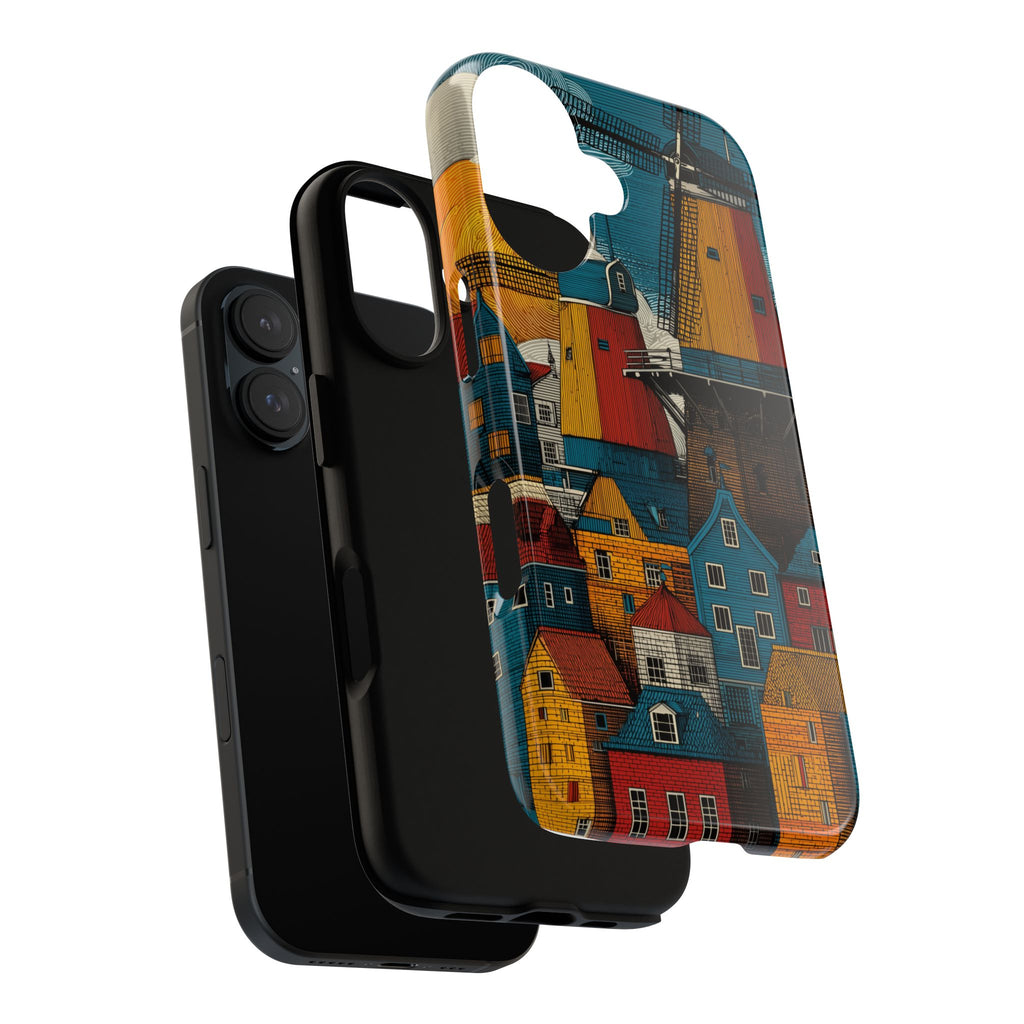 Vibrant Phone Case with Dutch Motif, Tough Cases, Customized Gifts, Unique Cell Phone Accessories, Perfect for Travel Enthusiasts