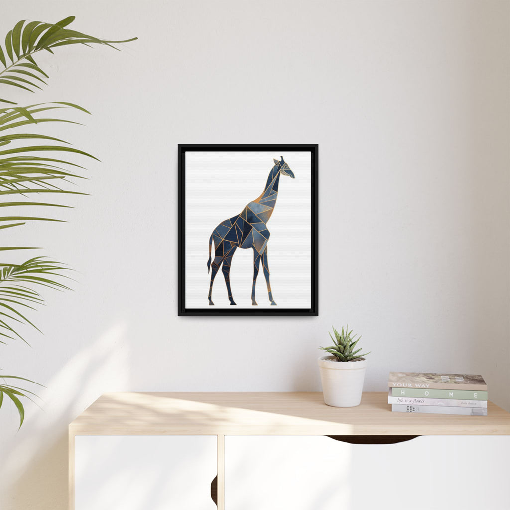 Geometric Giraffe Framed Print : Polygonal Wildlife Art, Modern Mosaic Design   |  Personalized & Custom Orders Available