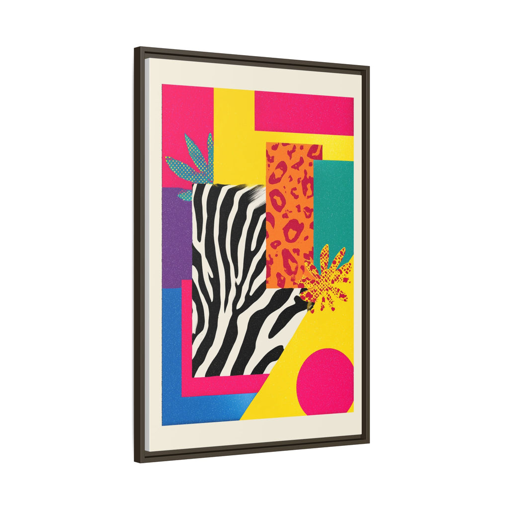 Zebra Stripes & Leopard Spots: 80s Pop Art Design, Memphis Style Graphic, Geometric Color Block Pattern   |   Custom Orders Accepted