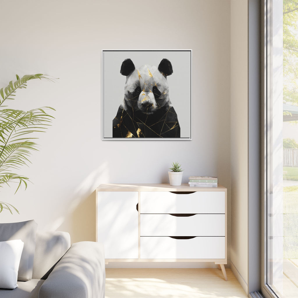 Fractured Panda: Geometric Wildlife Art, Low-Poly Contemporary Portrait   |  Personalized & Custom Orders Available
