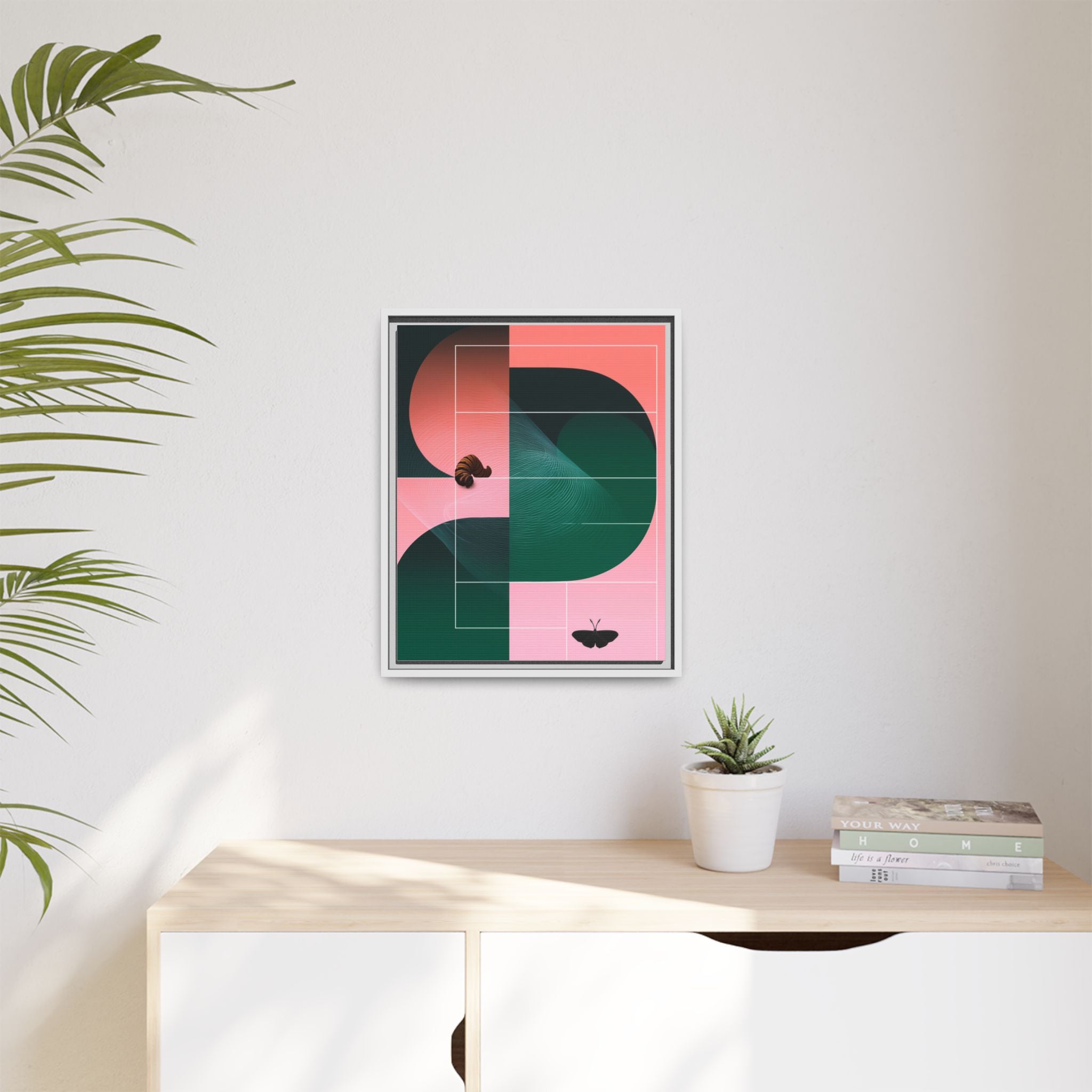 Metamorphosis in Geometric Harmony: Nature's Transformation, Abstract Design Exploration   |    Custom Orders Available