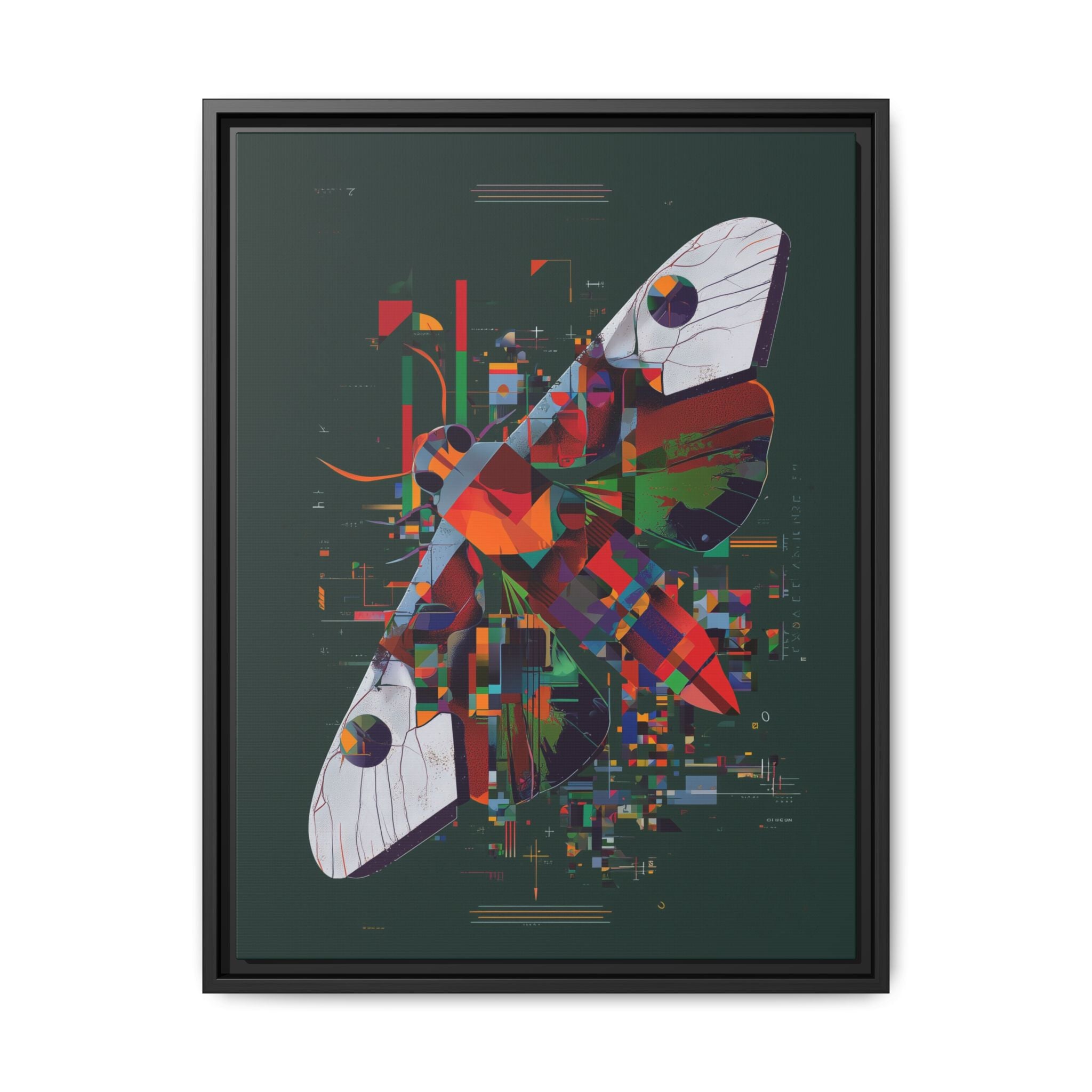 Butterfly Deconstruction: Geometric Digital Art, Pixelated Abstract Butterfly Wings   |    Custom Orders Available