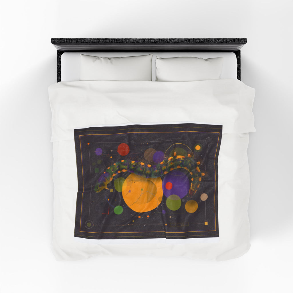 Metamorphosis Cosmic: Geometric Caterpillar Study, Digital Sci-Art Illustration   |    Custom Orders Available