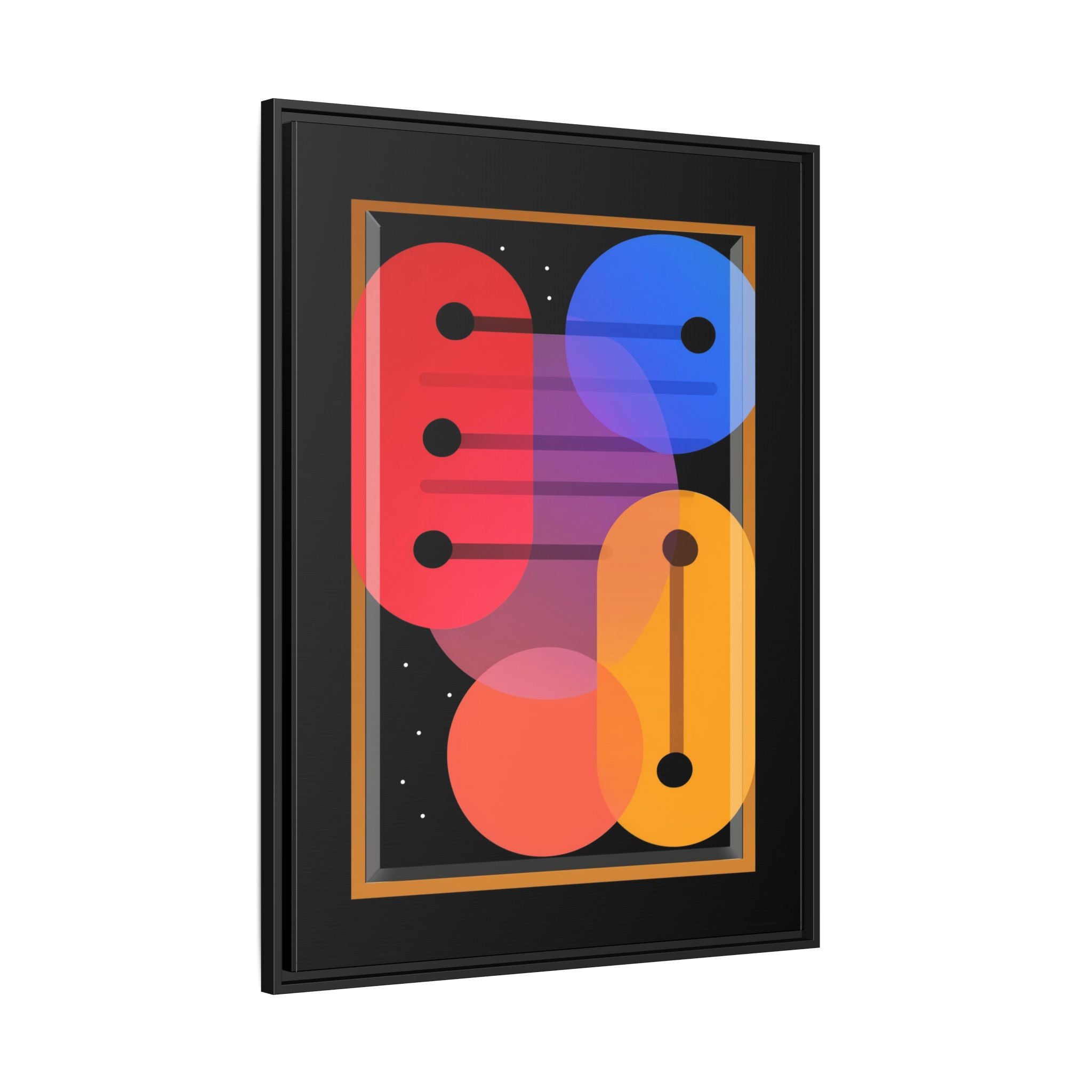 Celestial Geometry: Organic Shapes in Motion, Digital Abstract Composition, Vibrant Color Intersections   |   Custom Orders Accepted