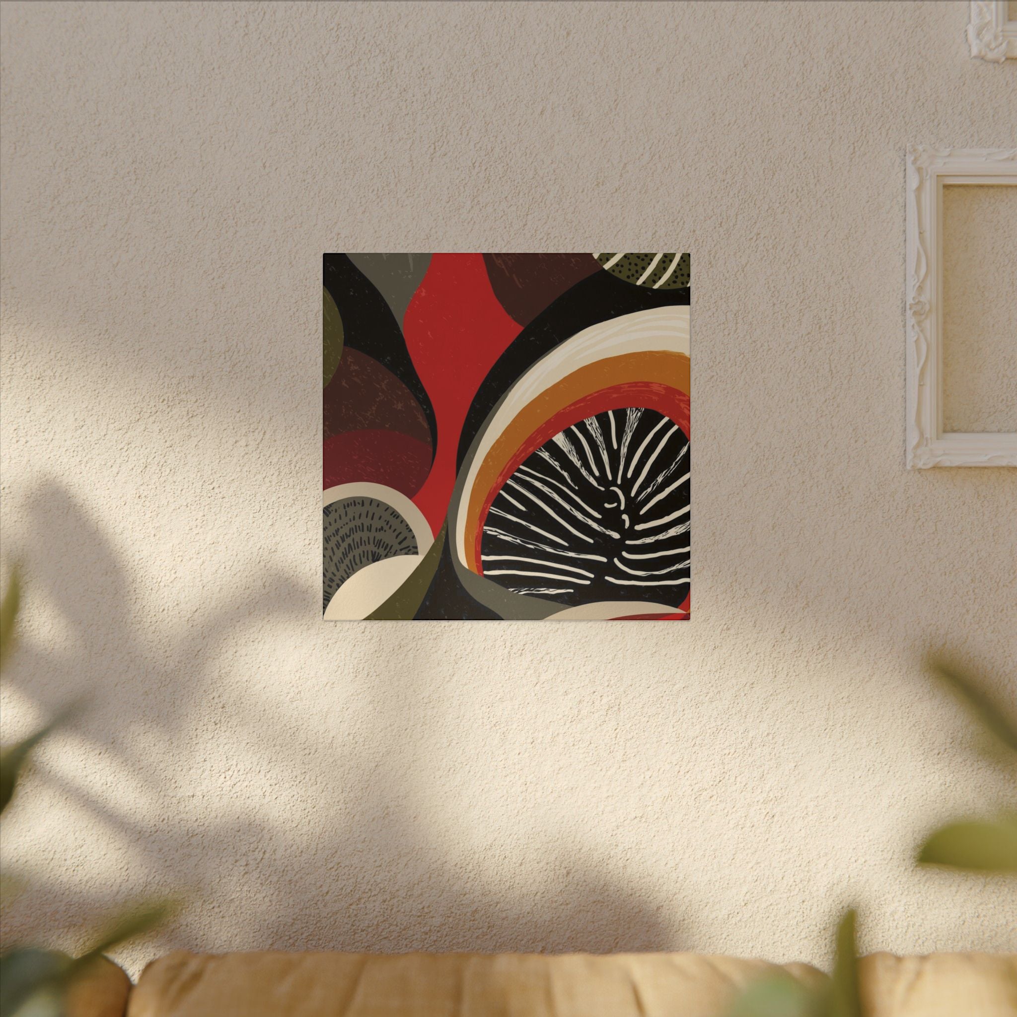 Harmonic Convergence: Organic Geometry, Mid-Century Modern Abstract, Earthy Palette Composition   |   Custom Orders Accepted