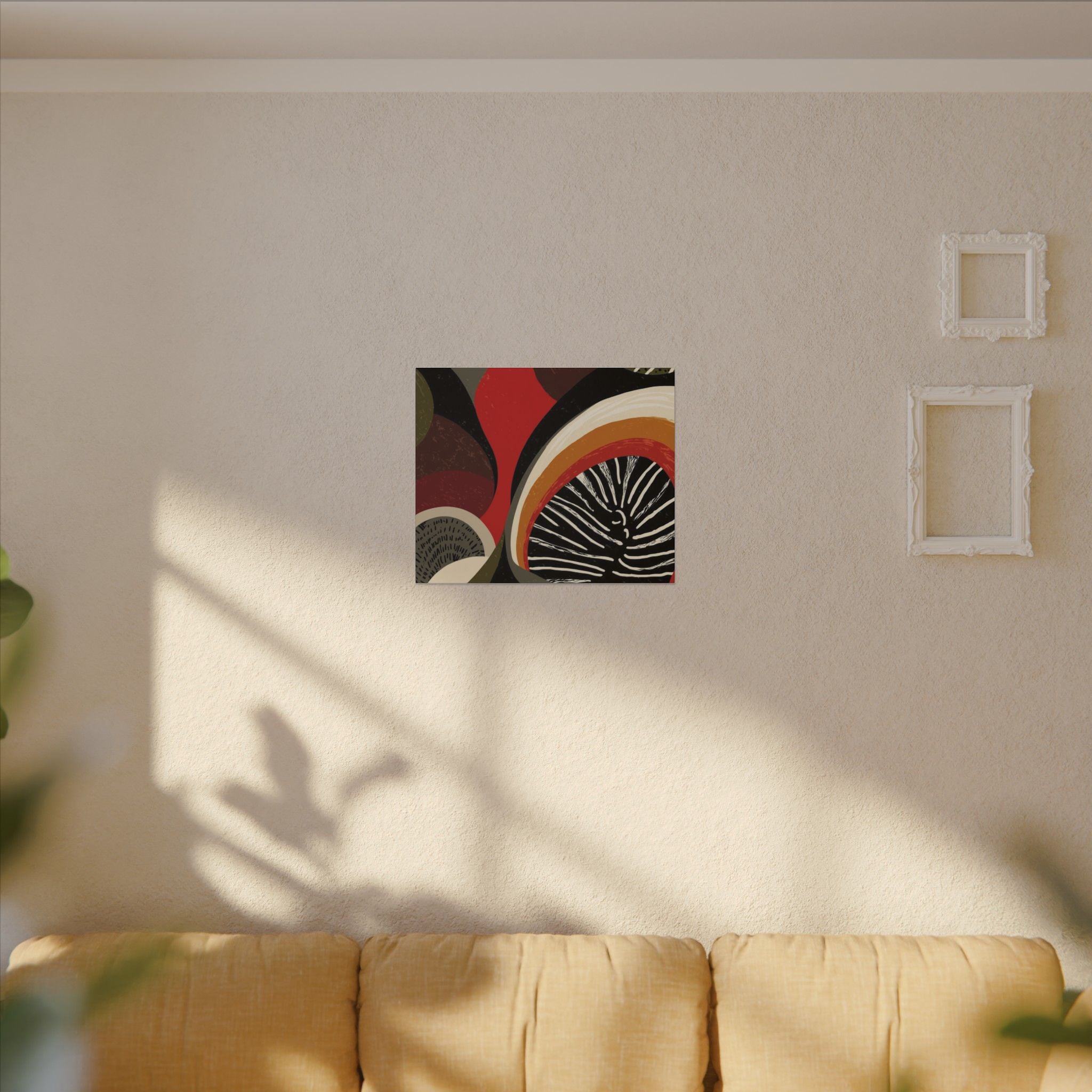Harmonic Convergence: Organic Geometry, Mid-Century Modern Abstract, Earthy Palette Composition   |   Custom Orders Accepted
