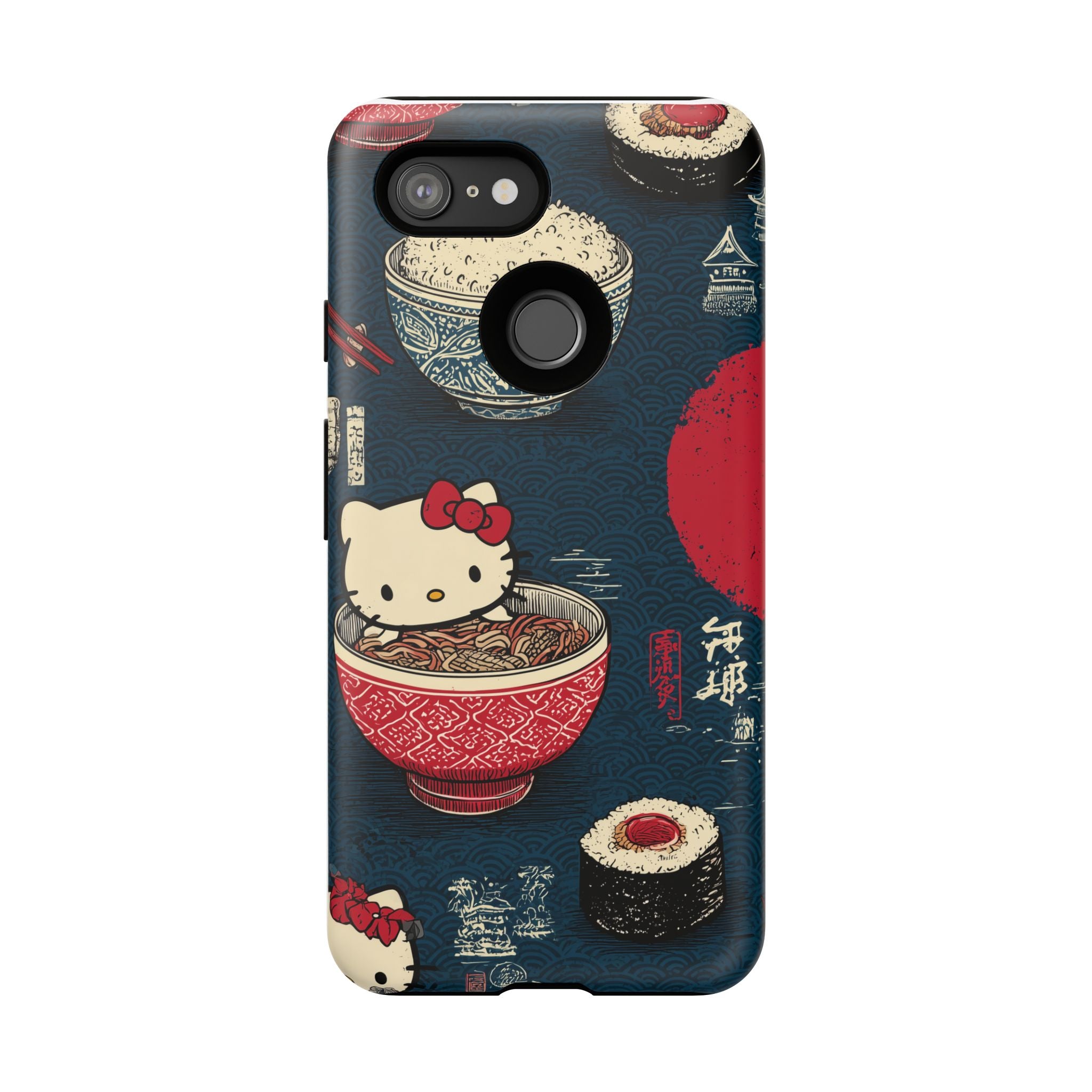 Japanese Kitty Sushi Vibrant Phone Case - Tough Case | Funky, Colorful, Unique Design for Gift, Accessory, Protection, Trendy