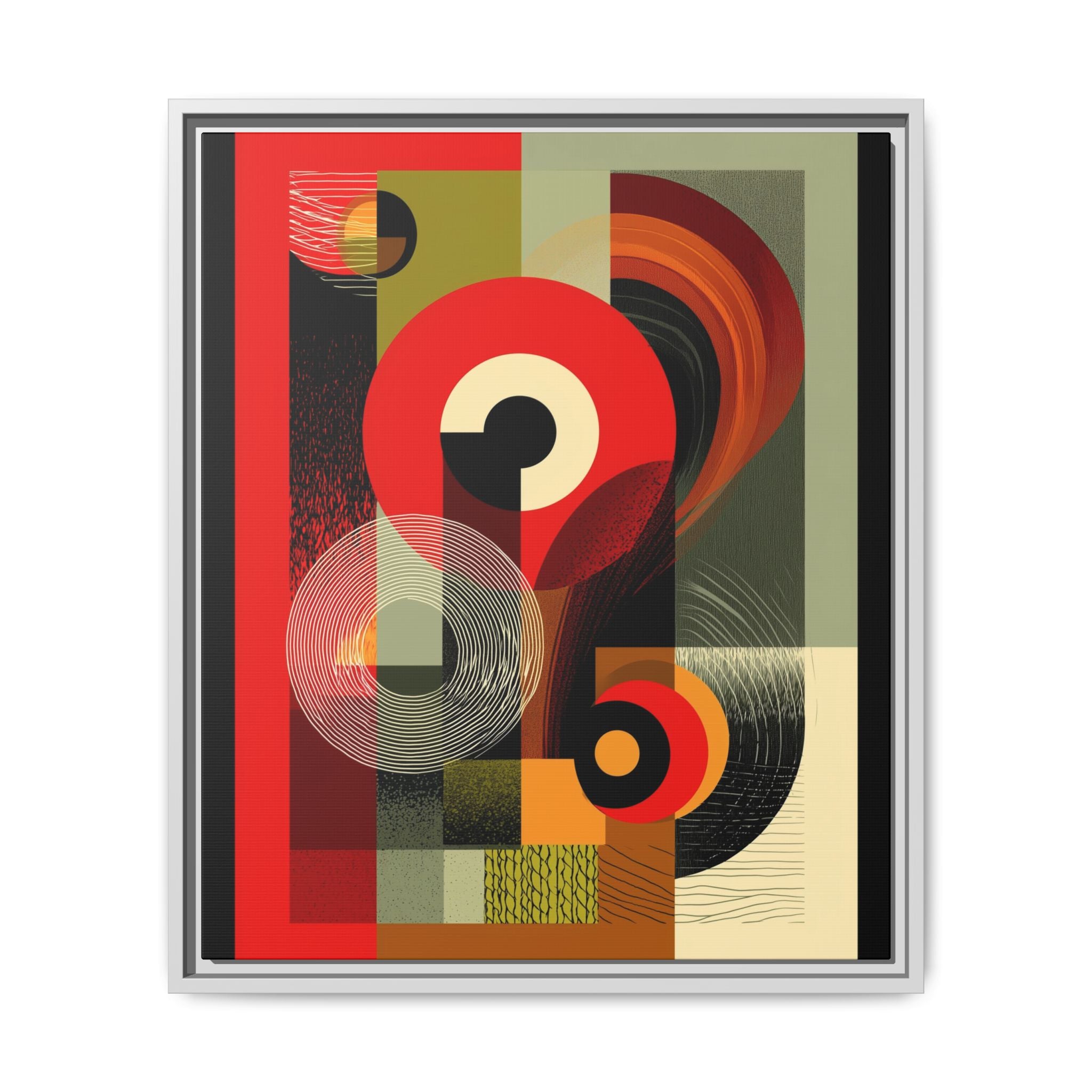 Chromatic Geometrics: Abstract Constructivist Composition, Modernist Color Blocking, Layered Circular Forms   |   Custom Orders Accepted