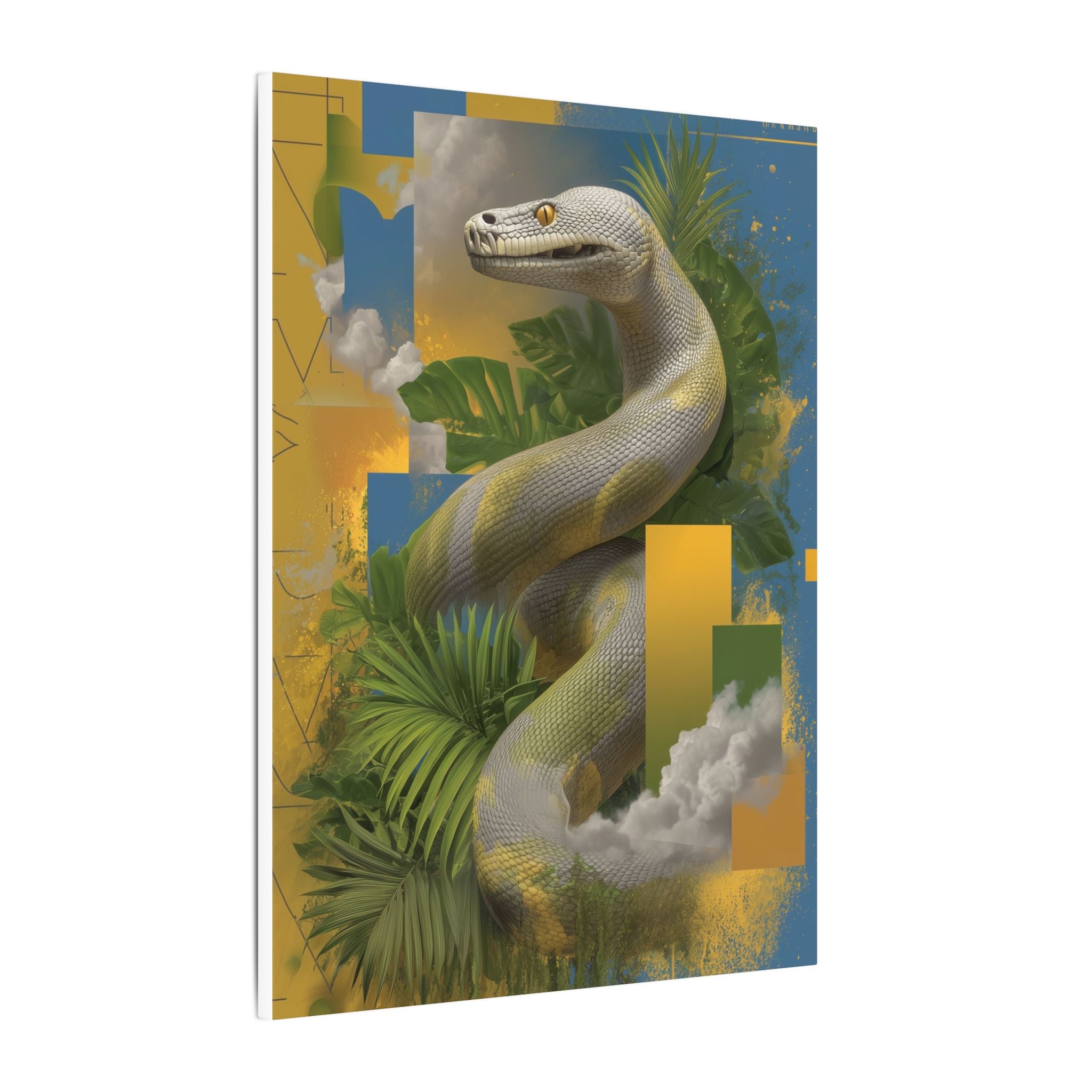 Serpent Geometry: Tropical Scales in Digital Art, Surreal Nature Composition   |    Custom Orders Available