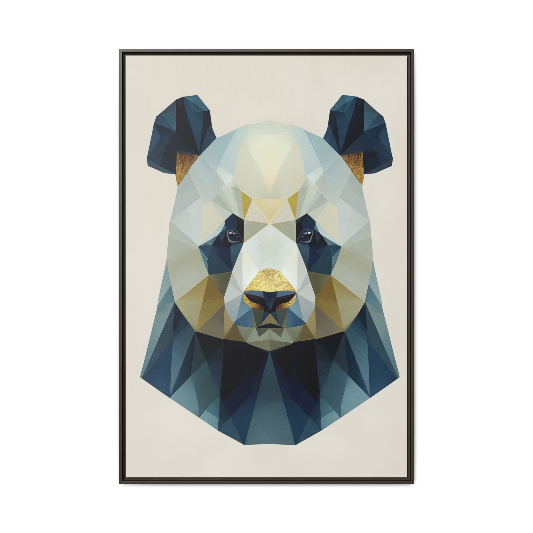 Geometric Panda Prism: Low-Poly Digital Wildlife Art, Minimalist Triangular Design   |  Personalized & Custom Orders Available