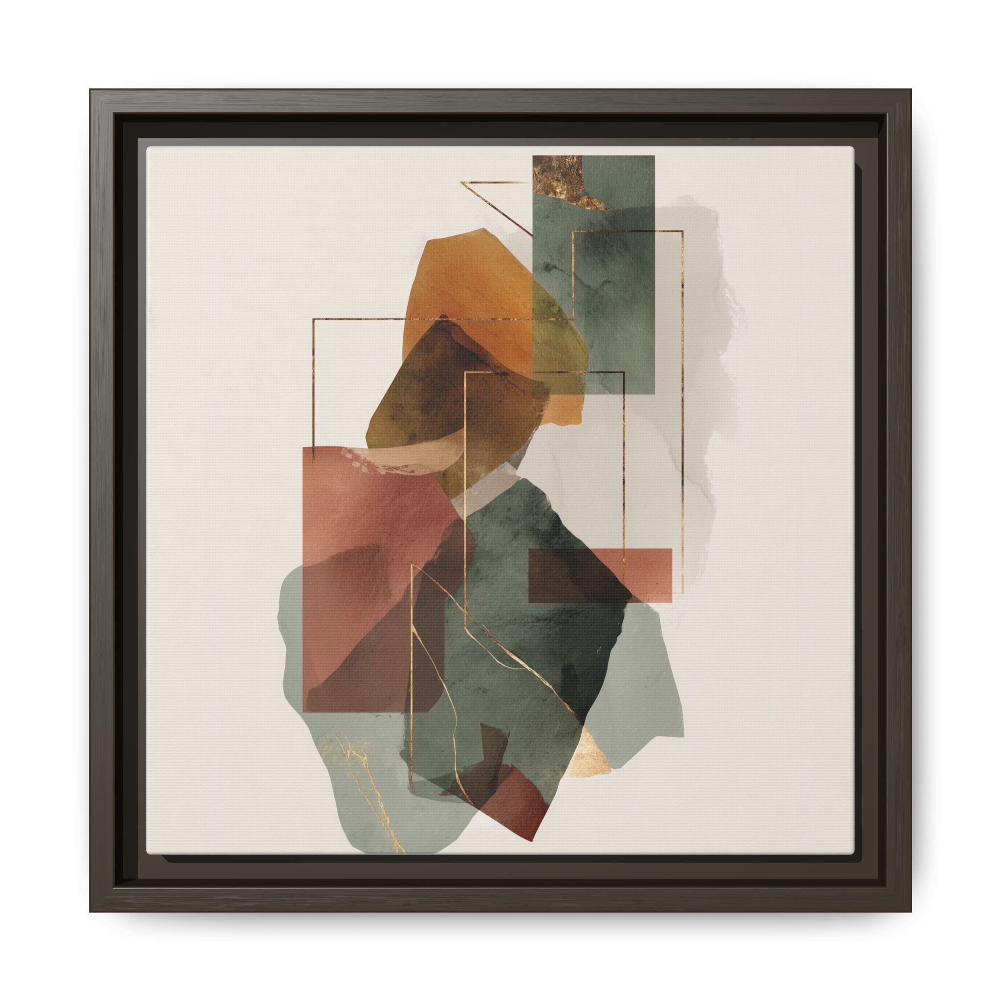 Harmonic Geometries: Architectural Abstraction, Earthy Palette, Minimalist Composition   |   Custom Orders Accepted