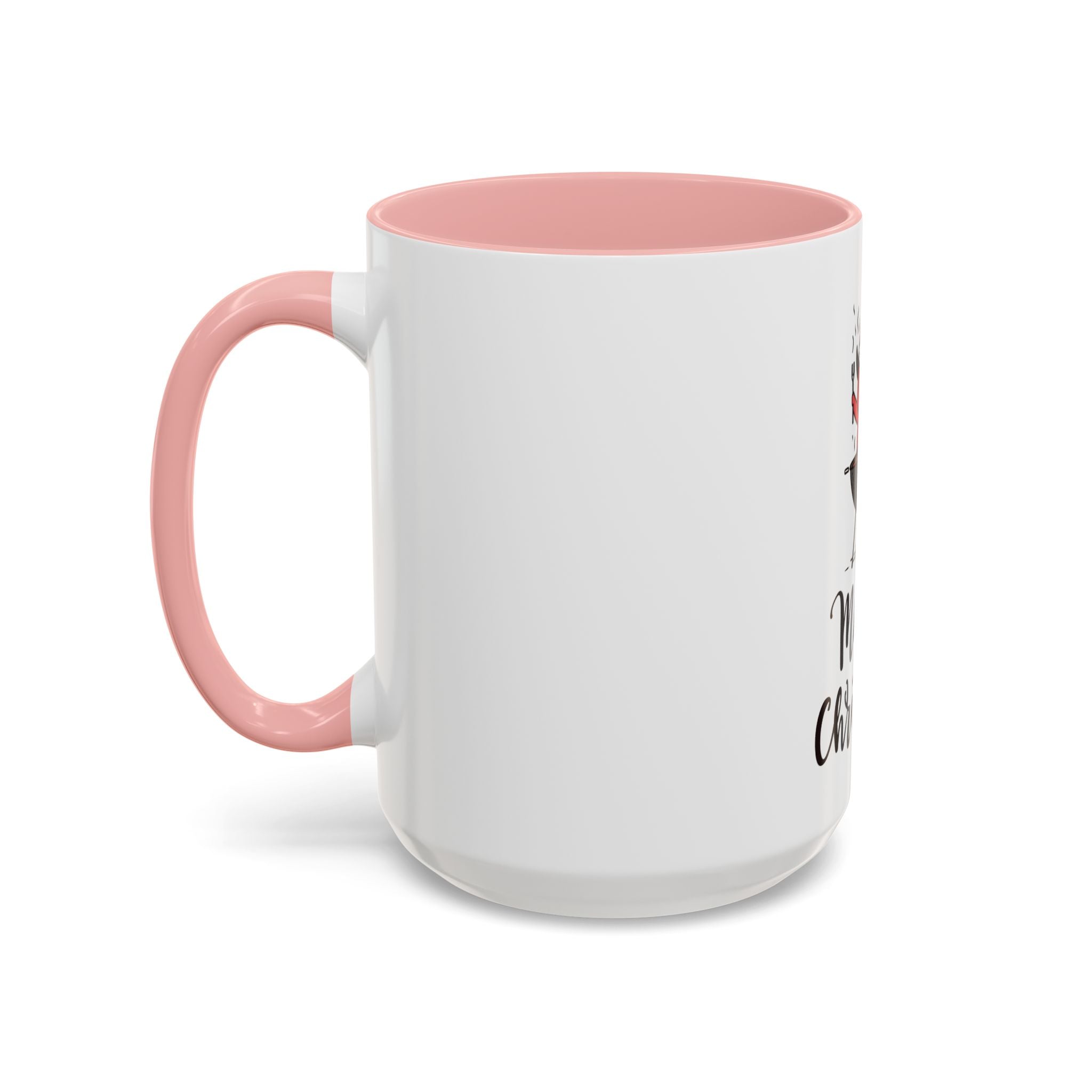 Merry Christmas Accent Coffee Mug, Fun Holiday Gift, Cute Santa Decor, Winter Beverage Cup, Festive Home & Kitchen