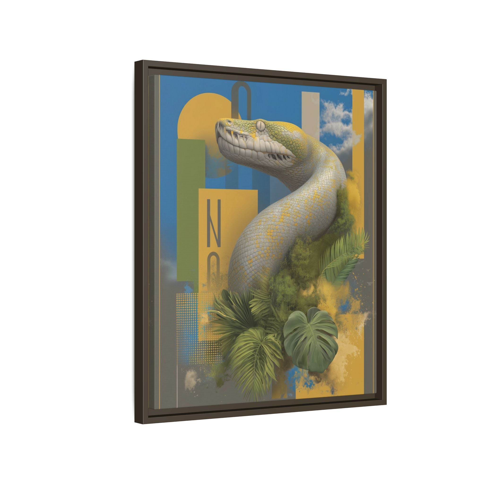 Serpent's Geometry: Tropical Realism, Digital Wildlife Composition   |    Custom Orders Available