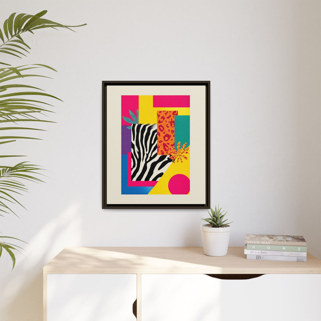 Zebra Stripes & Leopard Spots: 80s Pop Art Design, Memphis Style Graphic, Geometric Color Block Pattern   |   Custom Orders Accepted