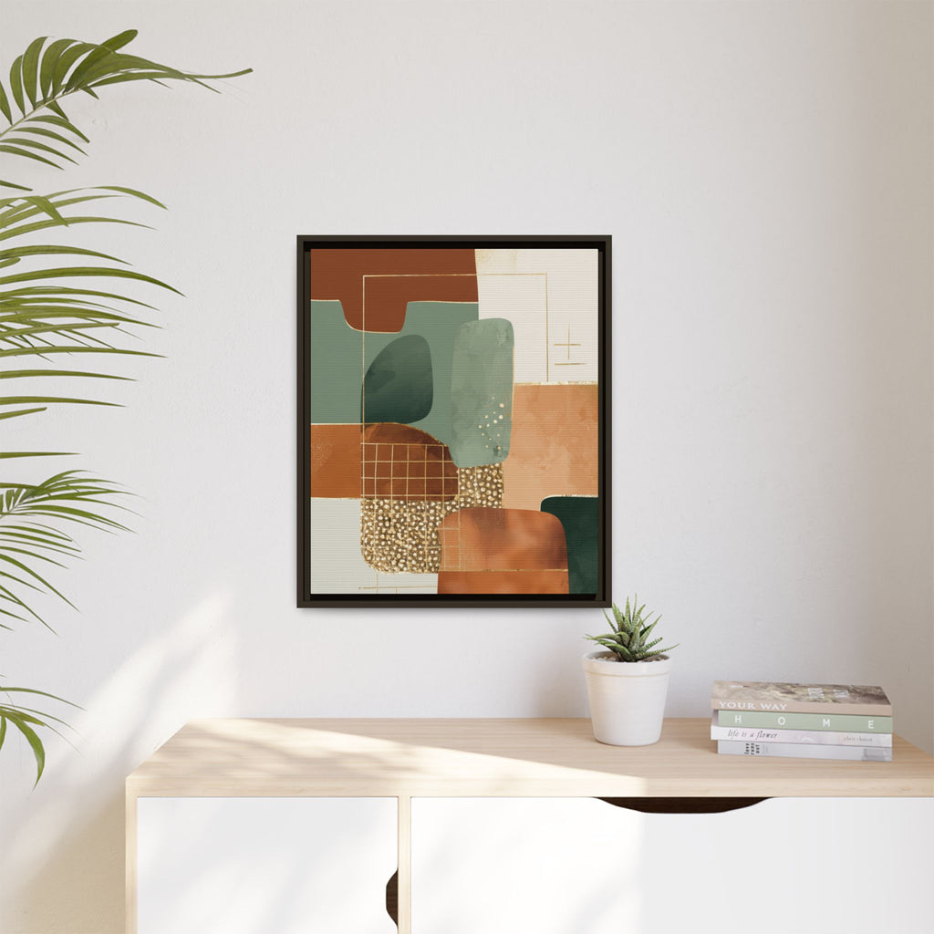 Geometric Harmony: Abstract Minimalist Art, Mid-Century Modern Design, Organic Shapes Composition   |   Custom Orders Accepted