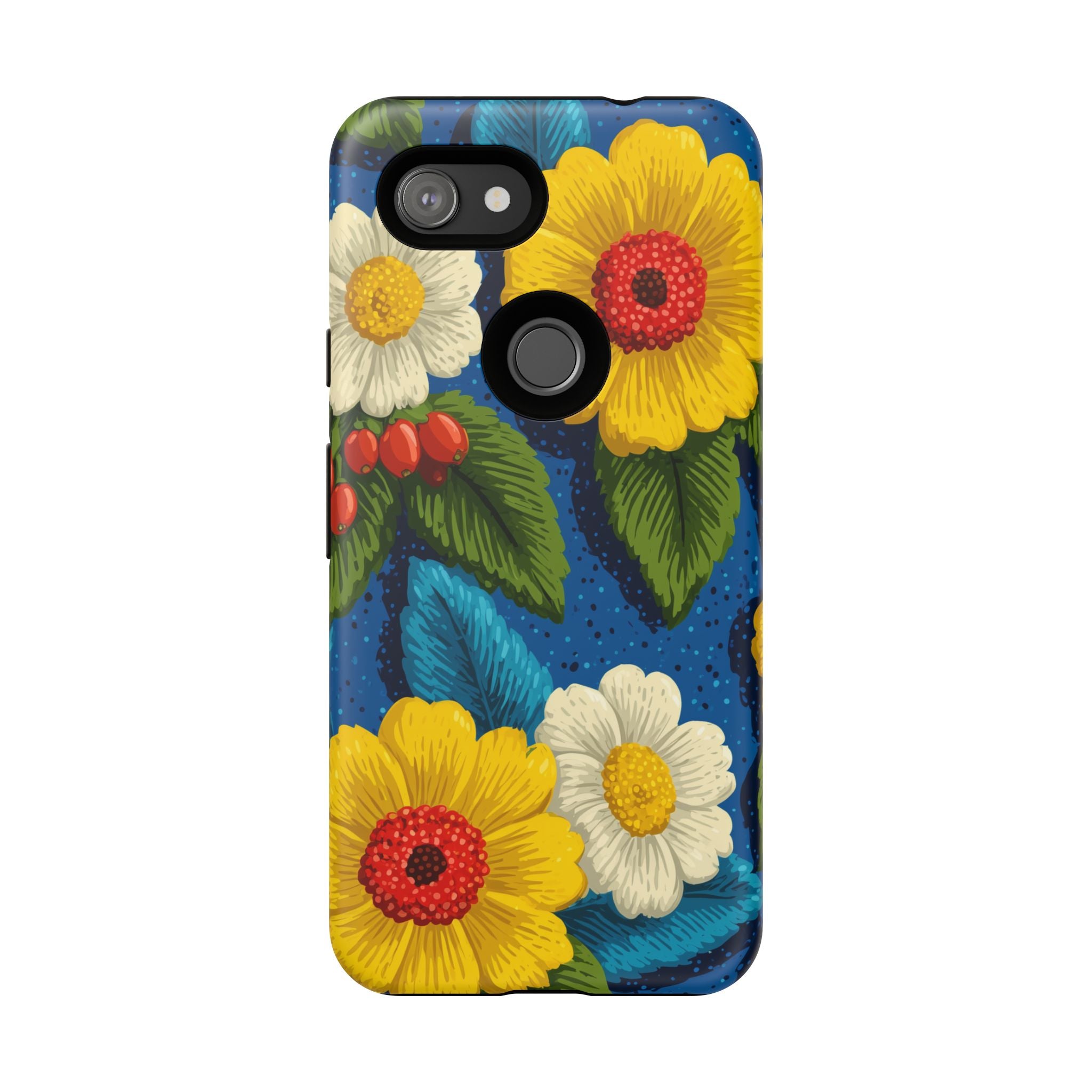 Summer Tough Cases: Floral Fine Art Phone Case, Fun Beach Vibe Phone Accessory, Summer Travel Gift, Colorful Phone Cover, Casual Style Tech