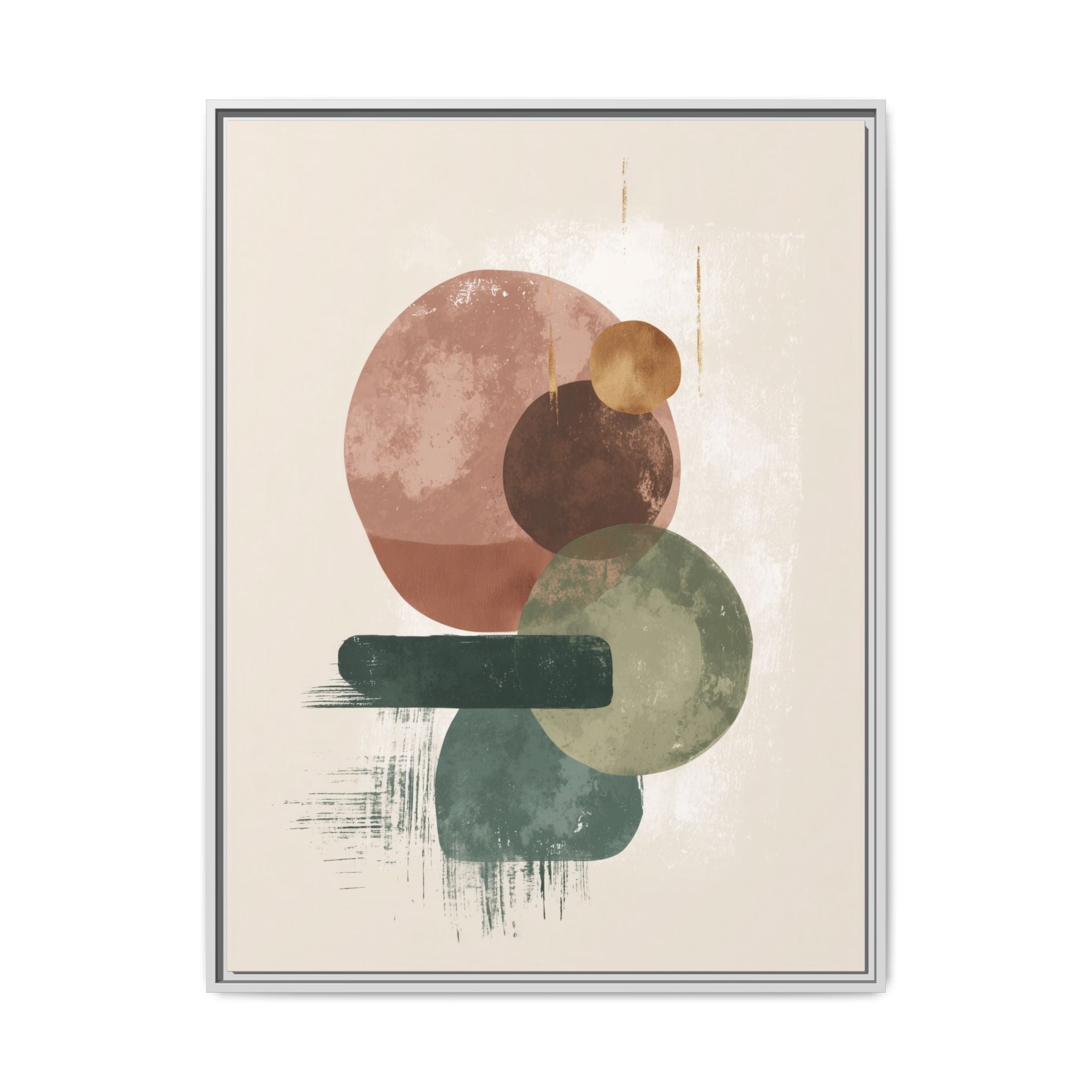 Organic Intersections: Watercolor Abstraction, Earth Tone Composition, Modern Minimalist Art   |   Custom Orders Accepted